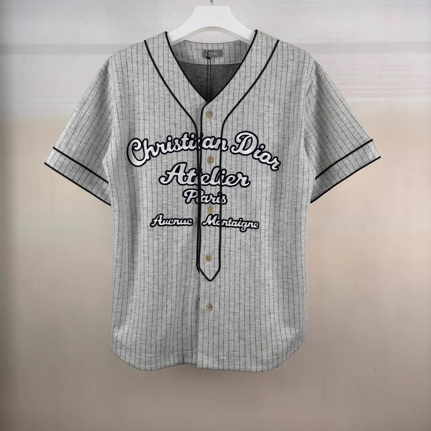 Dior Dior Slogan Embroidered Wool-Cotton Baseball Jkt L Size US L / EU 52-54 / 3 - 1 Thumbnail