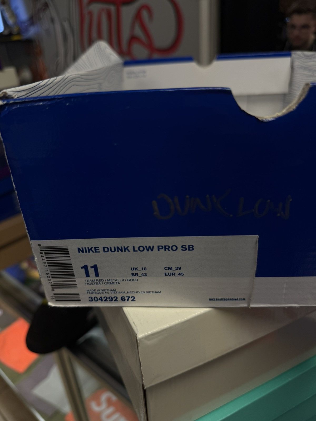 Nike Size 11 - Nike Dunk Pro SB Low Anchorman 2009 (304292-672 Size US 11 / EU 44 - 16 Thumbnail