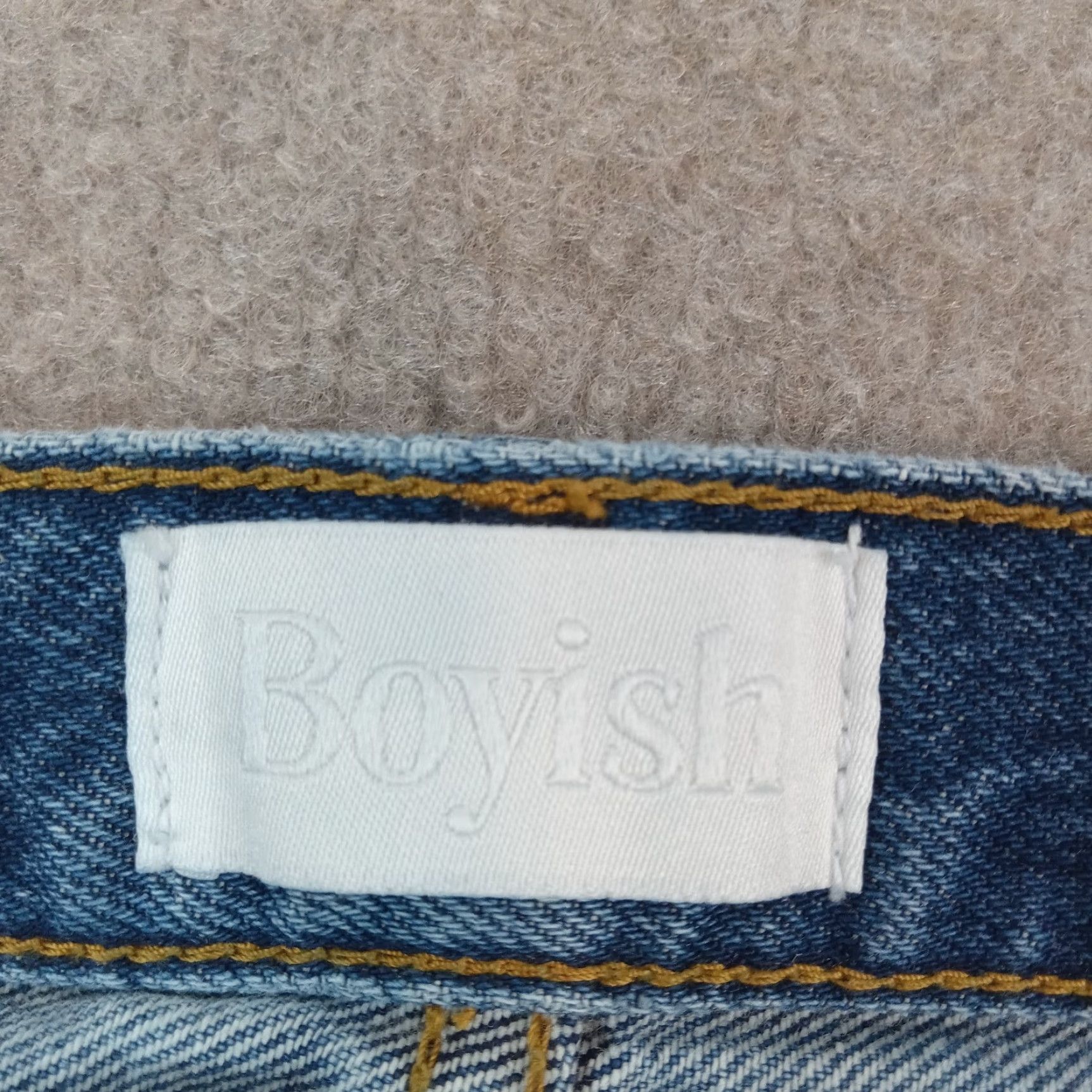 Boyish Boyish Blue Women's Ankle Jeans 30x28 Distressed Button Fly Cotton Spandex Stretch Size 30" / US 8 / IT 44 - 7 Thumbnail