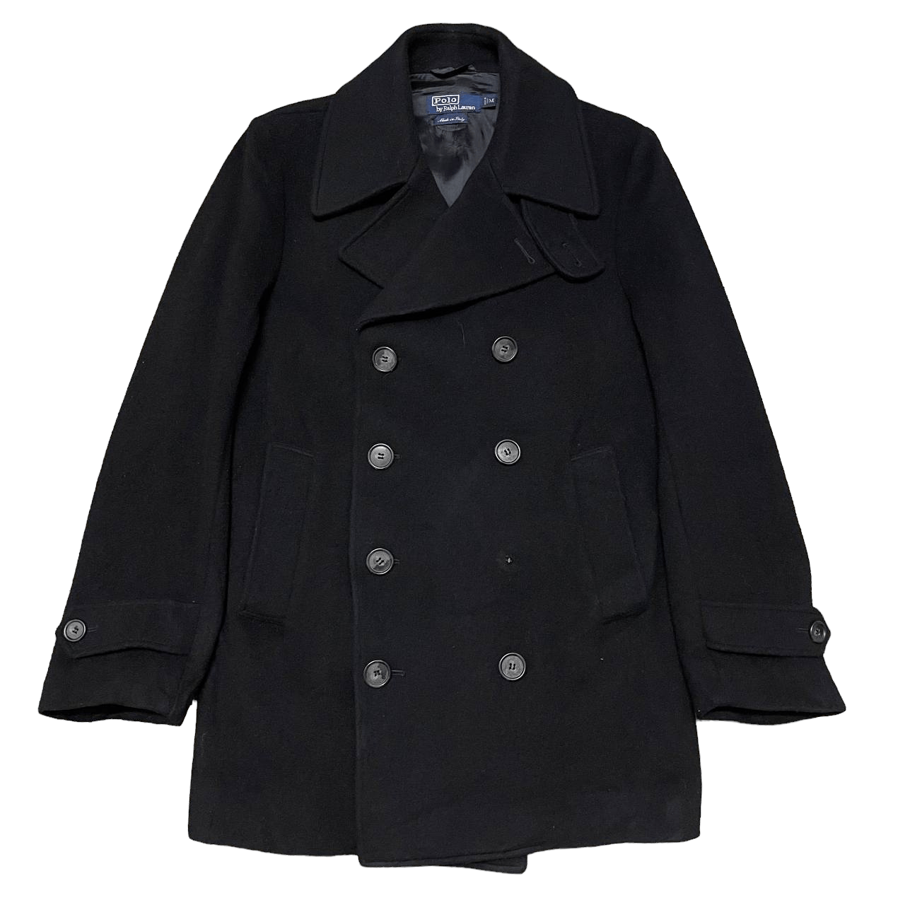 Polo Ralph Lauren Vintage Polo Ralph Lauren Wool Peacoat Double Breasted Size US M / EU 48-50 / 2 - 1 Thumbnail