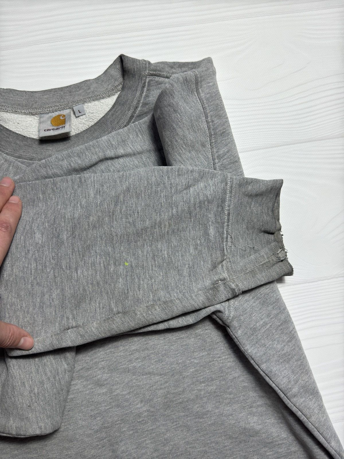 Other Vintage 90s Grey Carhartt Logo Sweatshirt Boxy Fit Size US L / EU 52-54 / 3 - 7 Thumbnail