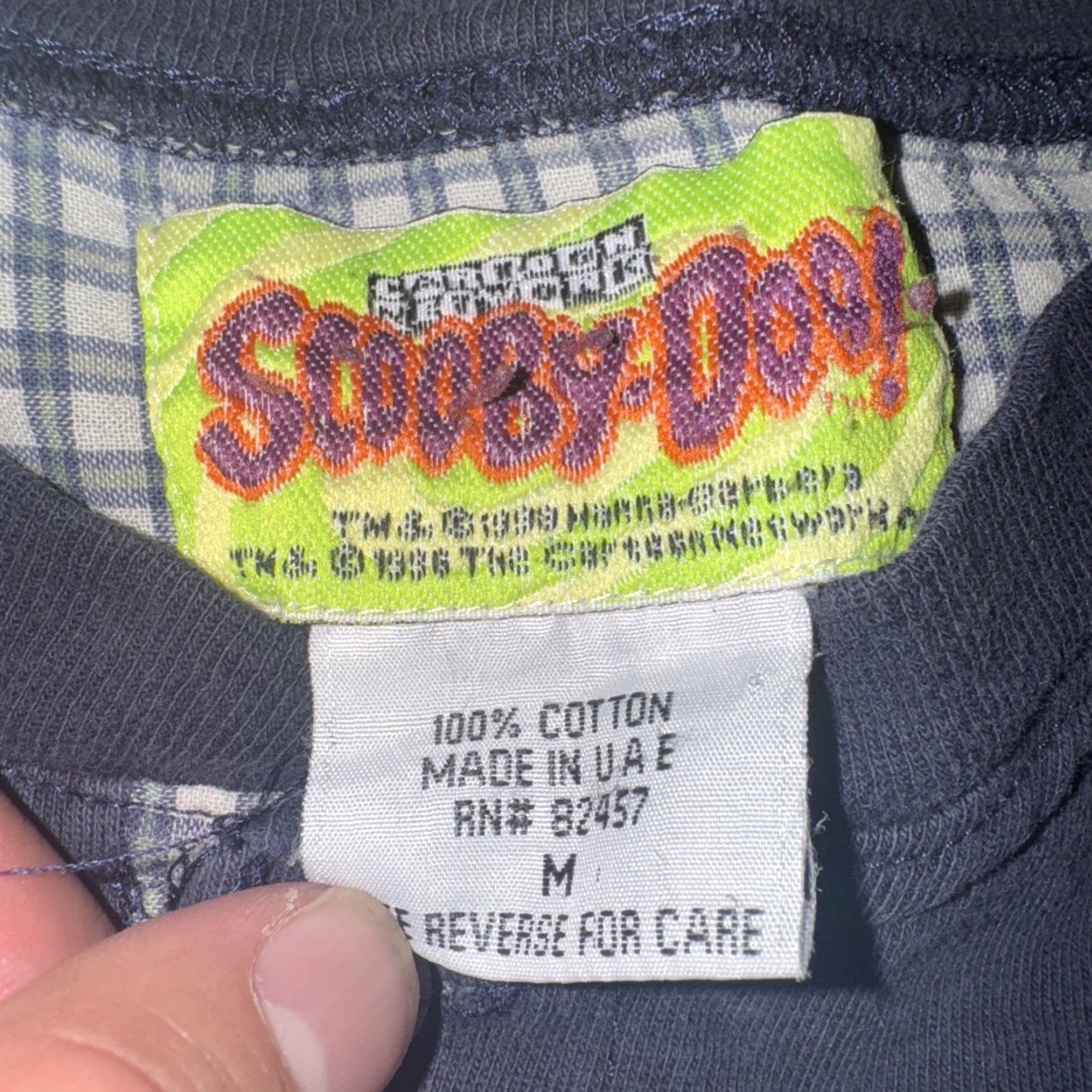 Vintage VINTAGE Scooby-Doo Henley Shirt Navy Blue M Men T-Shirt Cartoon Network Tag Size US M / EU 48-50 / 2 - 6 Thumbnail