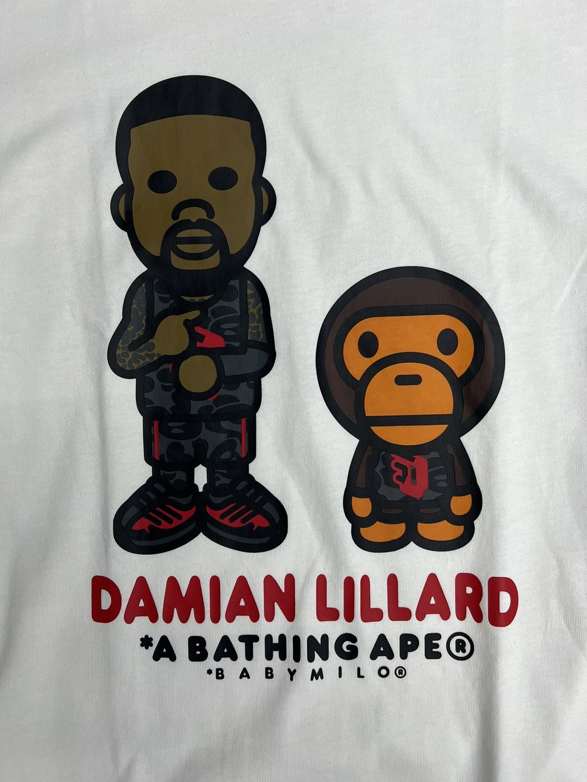 Adidas × Bape Bape x Adidas Dame Baby Milo T-Shirt Size US L / EU 52-54 / 3 - 2 Thumbnail