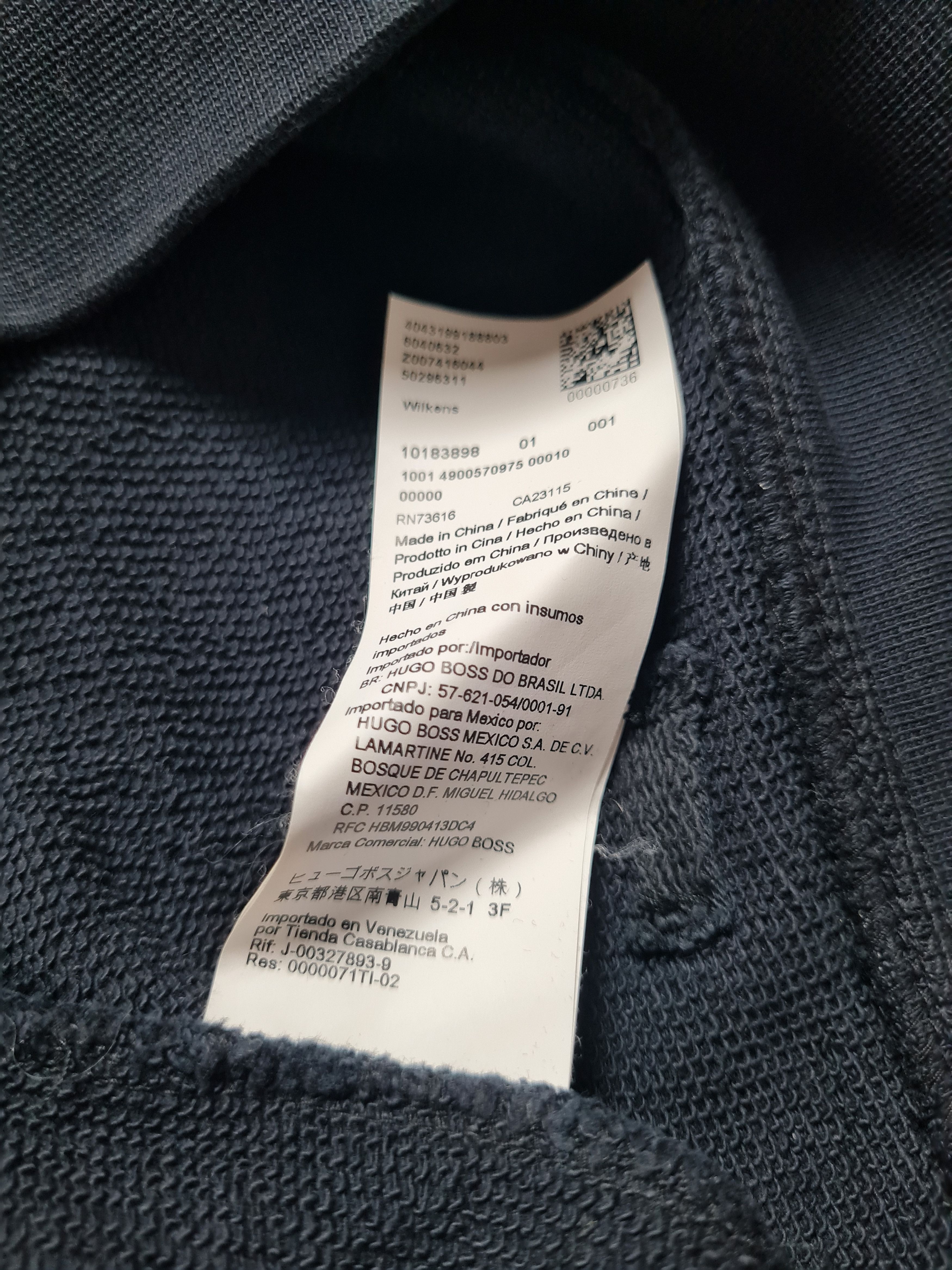 Hugo Boss Hugo Boss Orange Sweatshirt Black Crew Neck 90's Vintage UK Size US XL / EU 56 / 4 - 12 Thumbnail