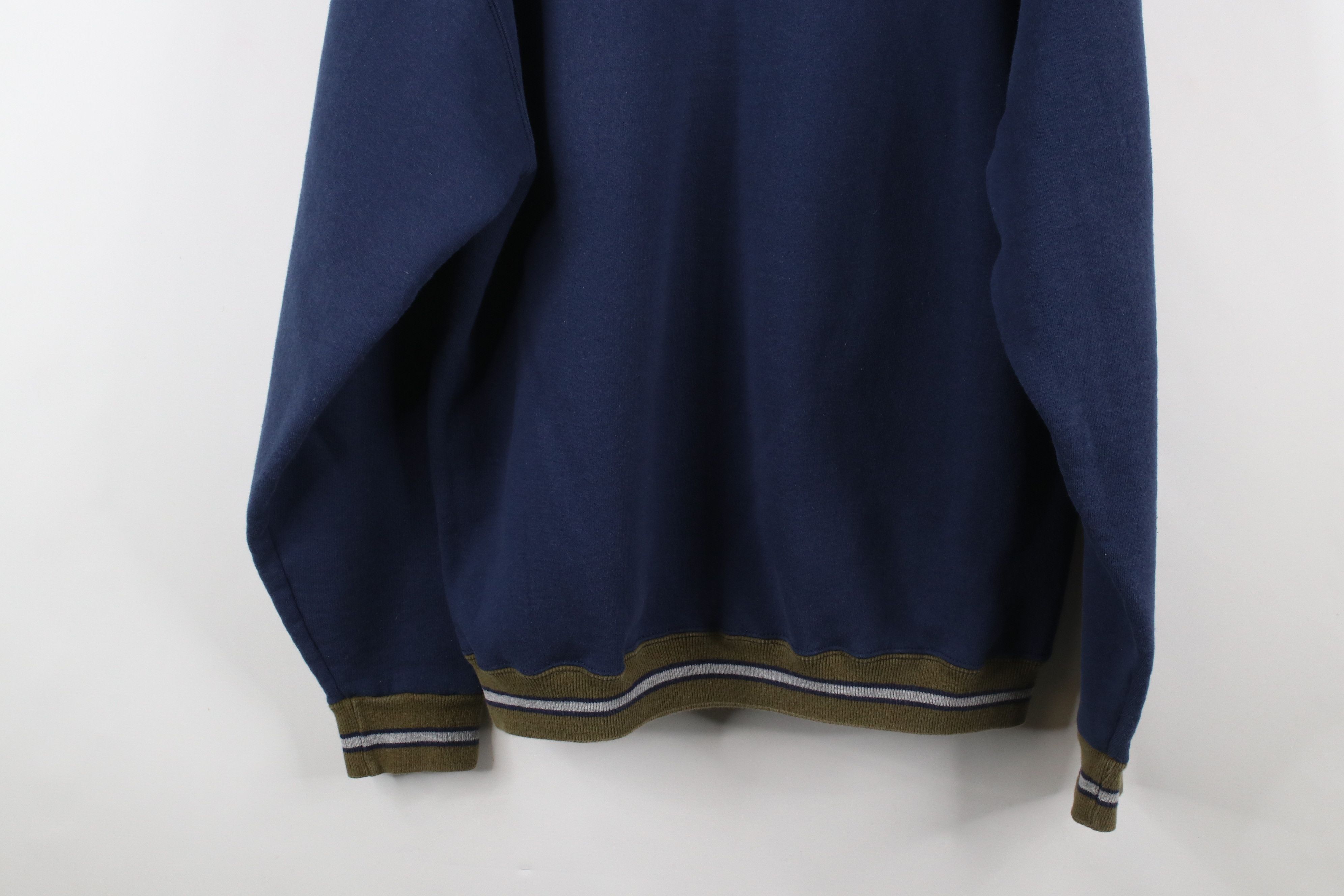Vintage Vintage 90s Wilson Spell Striped Heavyweight Sweatshirt USA Size US XL / EU 56 / 4 - 11 Thumbnail