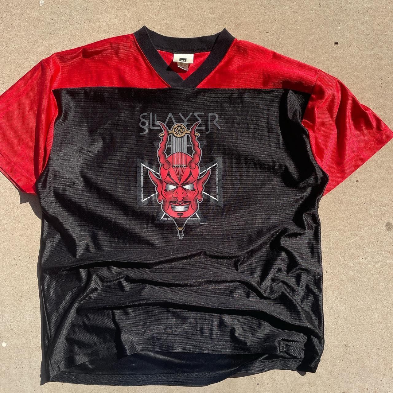 Vintage Vintage Winterland 1998 Slayer Jersey Size US XL / EU 56 / 4 - 2 Thumbnail