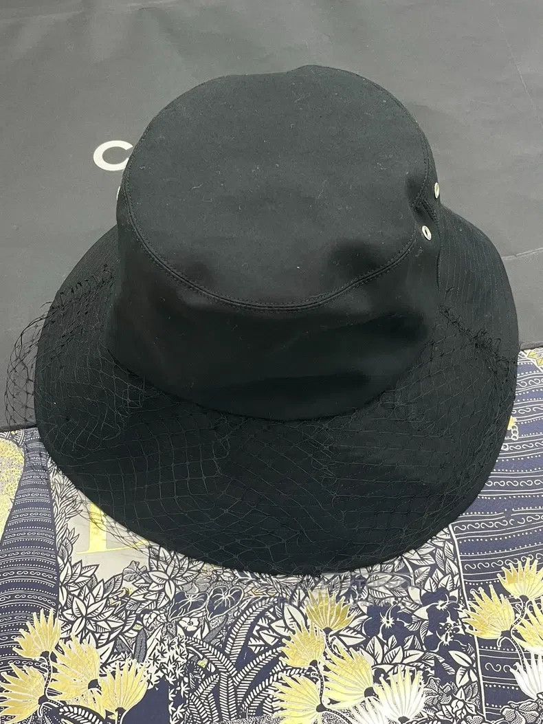 Dior Dior Size56 Black lace stitching fisherman's hat Size ONE SIZE - 1 Thumbnail