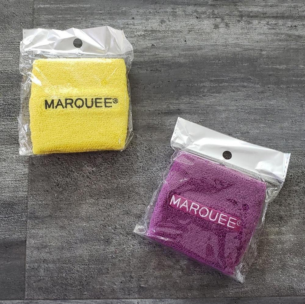 Designer Yellow Purple Marquee Sweatband Size ONE SIZE - 1 Thumbnail