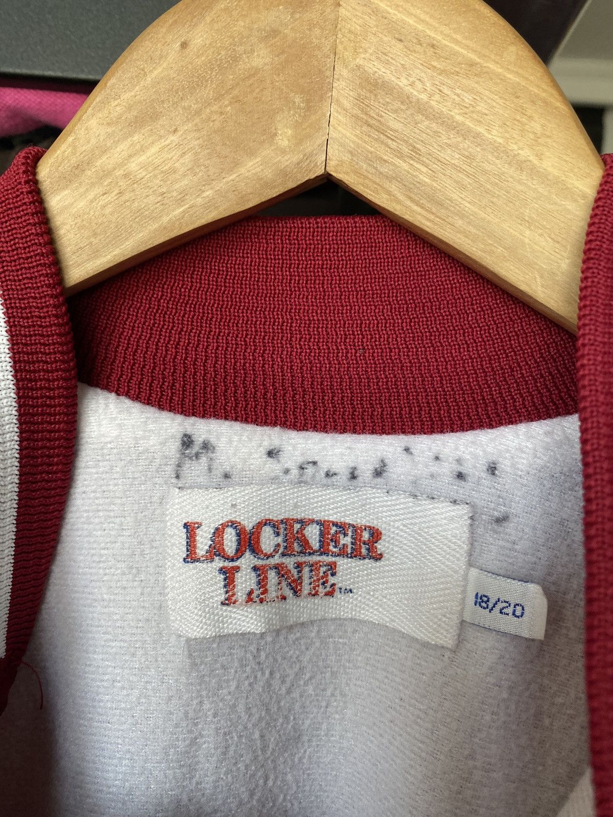 Vintage VNTG 90s USA Locker Line Red Jacket Crimson Tide Alabama Size US S / EU 44-46 / 1 - 4 Thumbnail