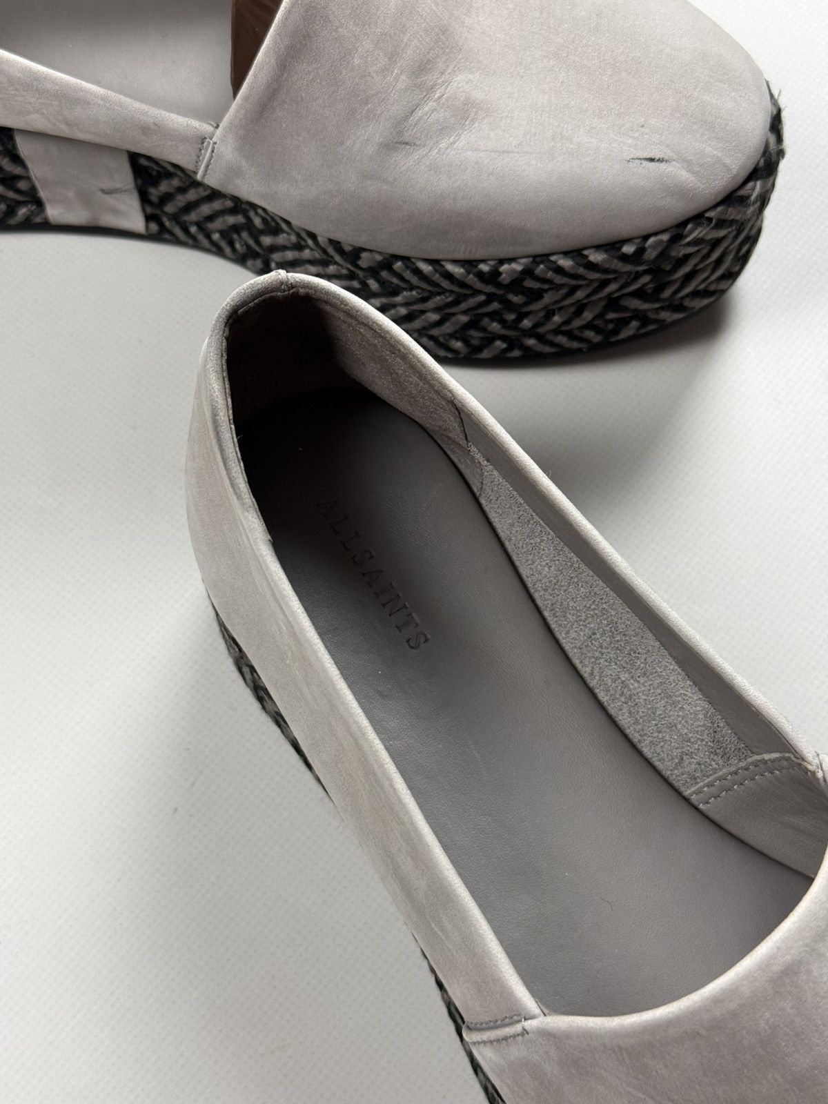 Allsaints × Japanese Brand Allsaints Ladies Leather Platform Loafers Shoes Size 38 Size US 8 / IT 38 - 21 Thumbnail