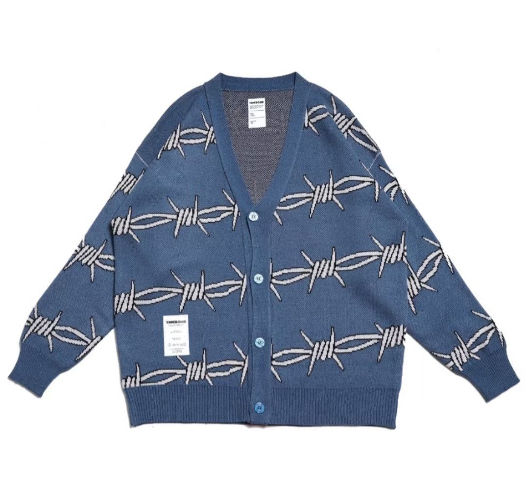 Japanese Brand Blue Japanese style harajuku knitwear Size US M / EU 48-50 / 2 - 2 Thumbnail