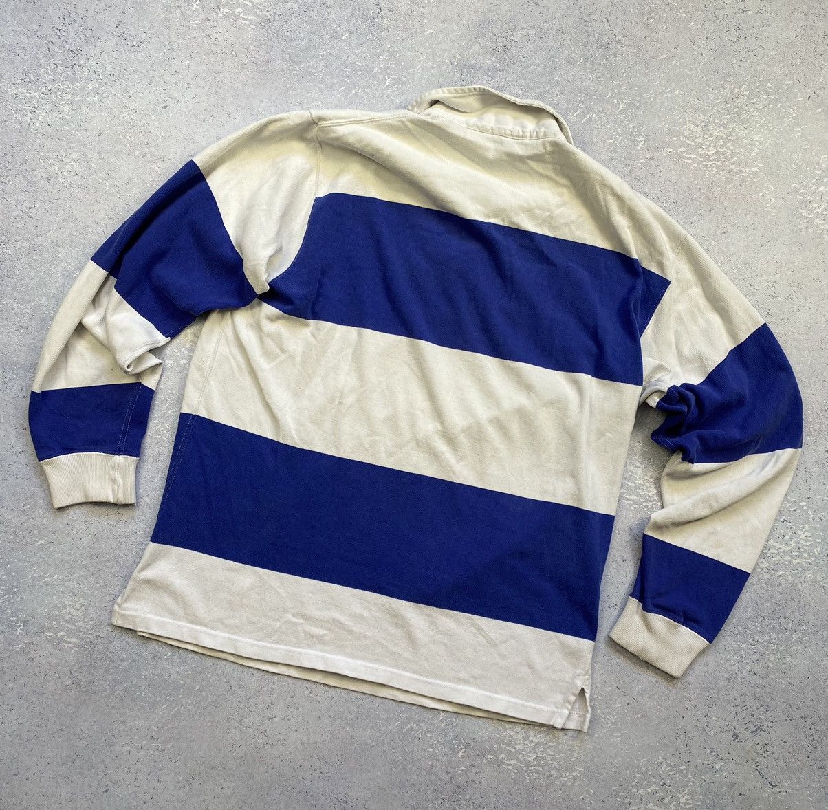 Polo Ralph Lauren × Ralph Lauren × Vintage Vintage Polo Ralph Lauren Men’s Blue Rugby Sweatshirt Size US XL / EU 56 / 4 - 12 Thumbnail