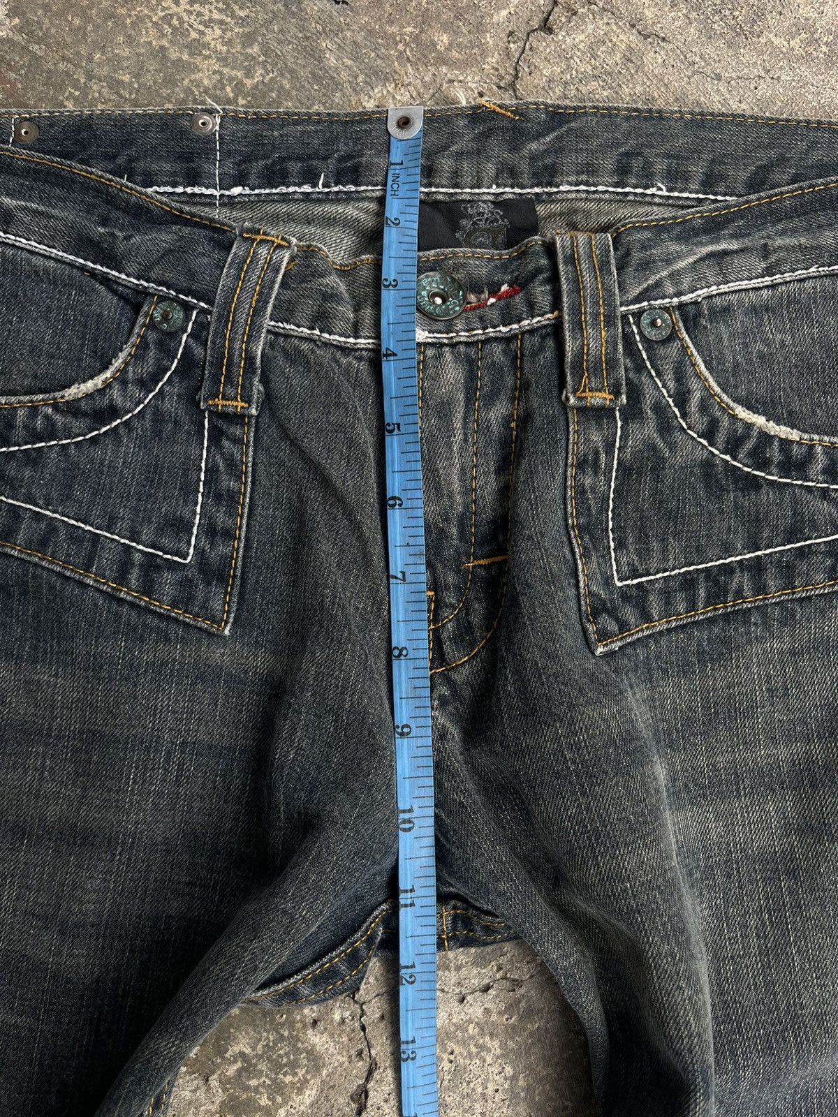 5351 POUR LES HOMMES × If Six Was Nine × Tornado Mart JAPANESE SEMANTIC DESIGN FLARE BOOT CUT GOTHIC VKEI STYLE Size US 33 - 14 Thumbnail