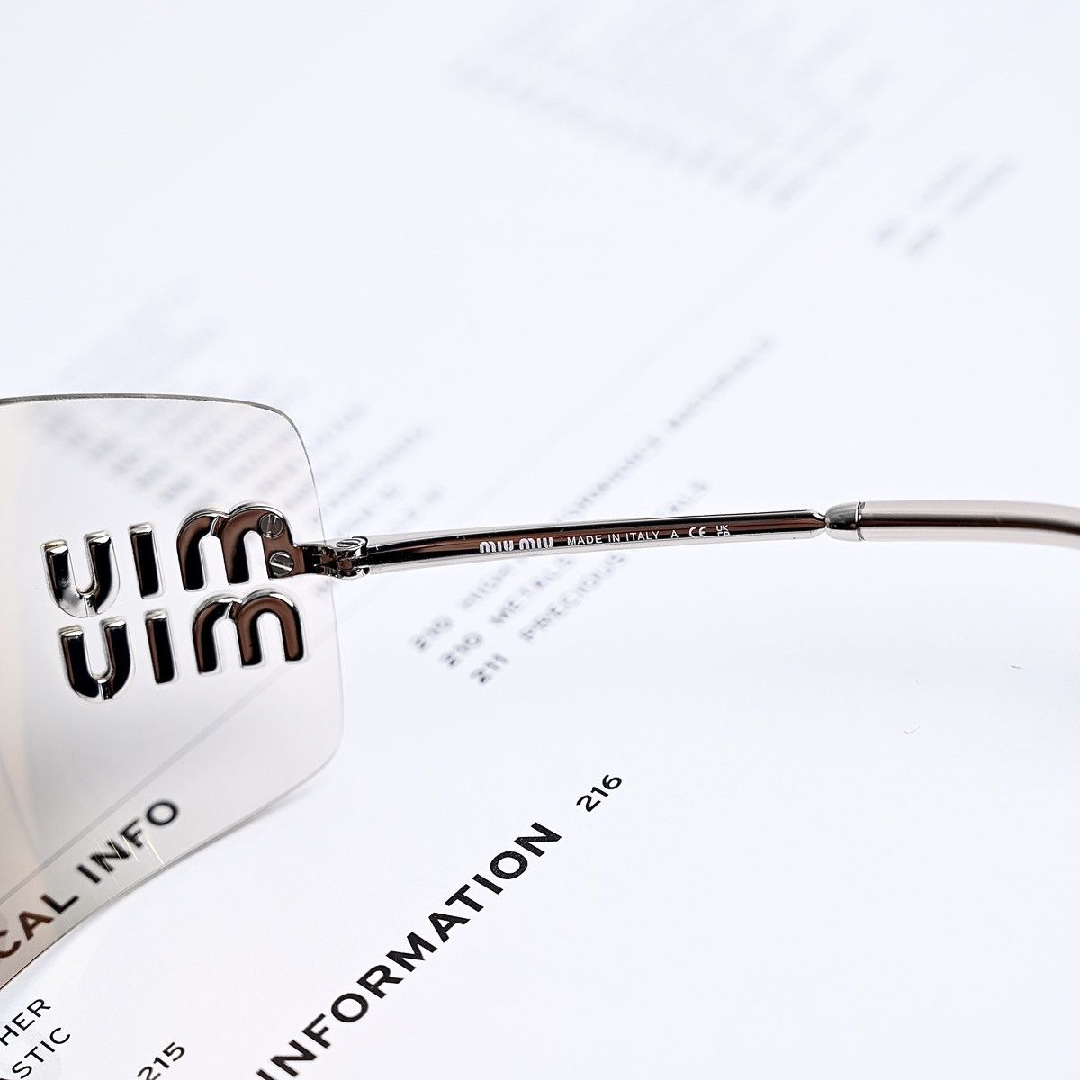 Miu Miu MIU MIU 0MU 54YS SUNGLASSES Size ONE SIZE - 3 Thumbnail