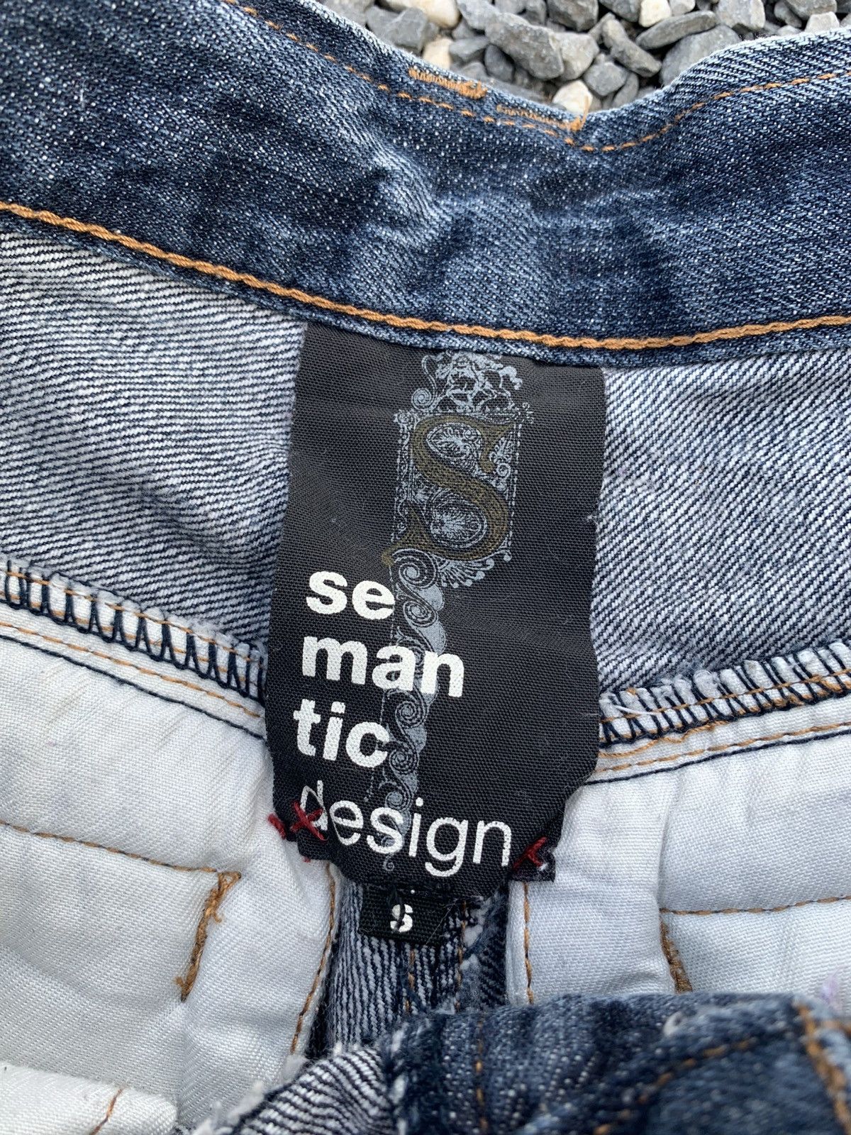semanticdesign FLARE SEMANTIC DESIGN CARGO PUNK BONDAGE DISTRESSED DENIM Size US 29 - 18 Thumbnail