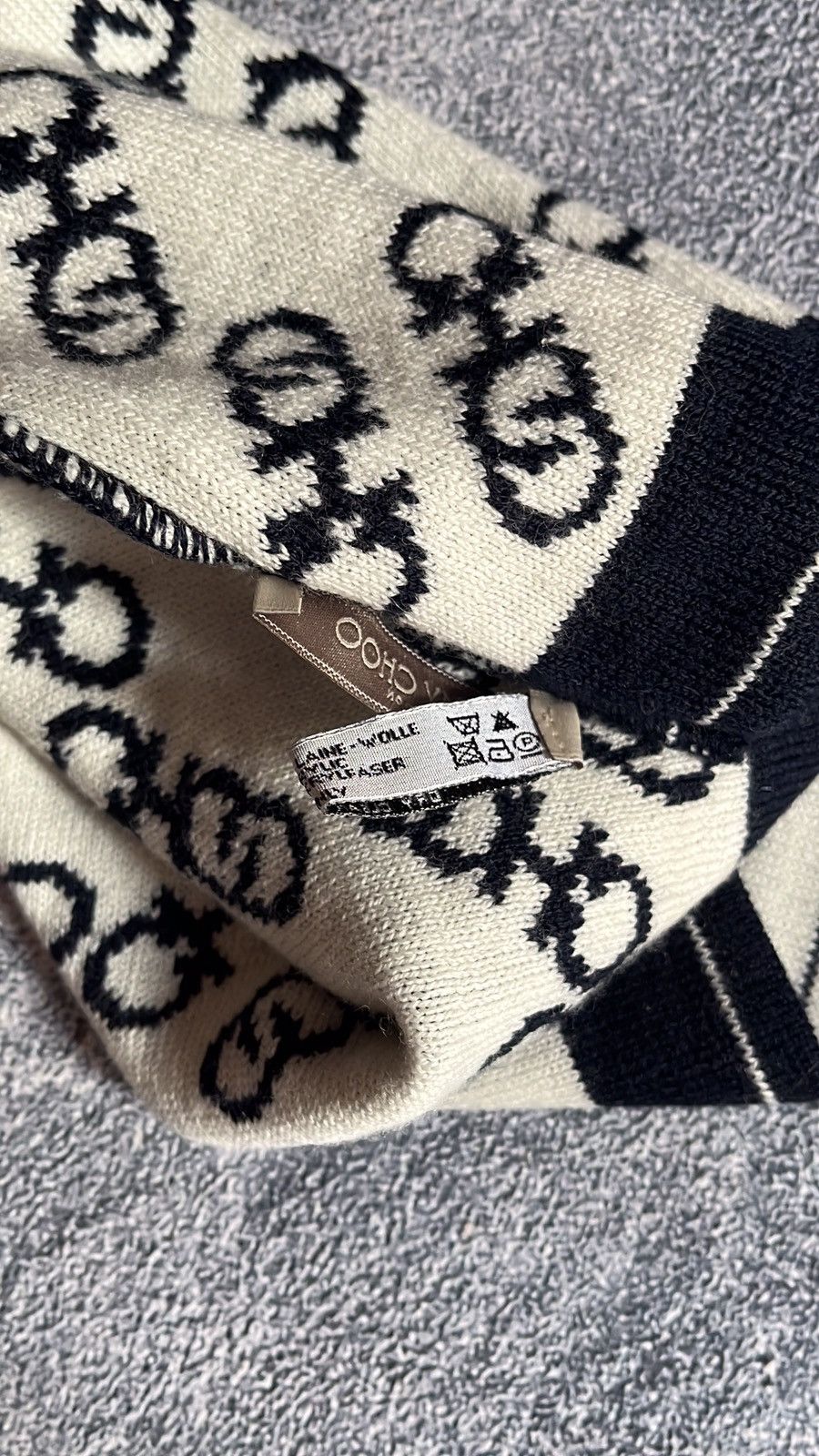Jimmy Choo Jimmy Choo Monogram Beanie Hat Cap Size ONE SIZE - 5 Thumbnail