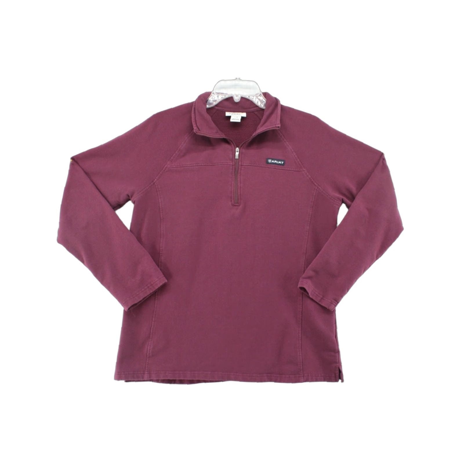 Ariat Ariat Quarter Zip Sweatshirt Women’s Large Maroon Pullover Preppy Modern Size L / US 10 / IT 46 - 1 Thumbnail