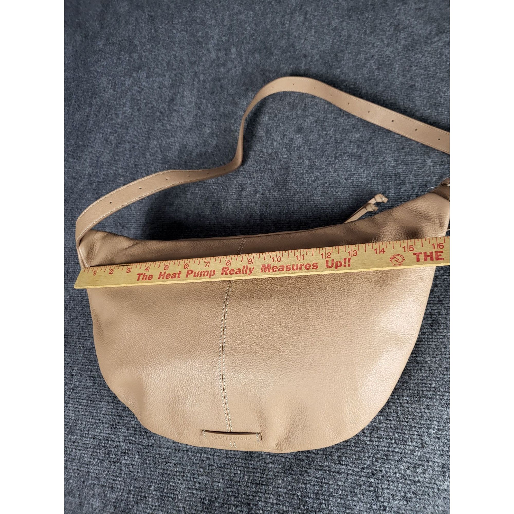 Lucky Brand Lucky Brand Pebbled Leather Lrg Feyy Sling Bag Adjustable Cr Size ONE SIZE - 8 Thumbnail