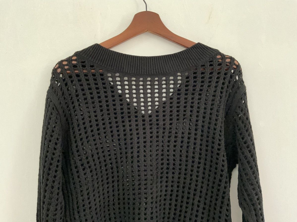 Unsound Rags PLST Connie Cotton Crochet Open Knit Pullover Vneck Sweater Size US M / EU 48-50 / 2 - 5 Thumbnail