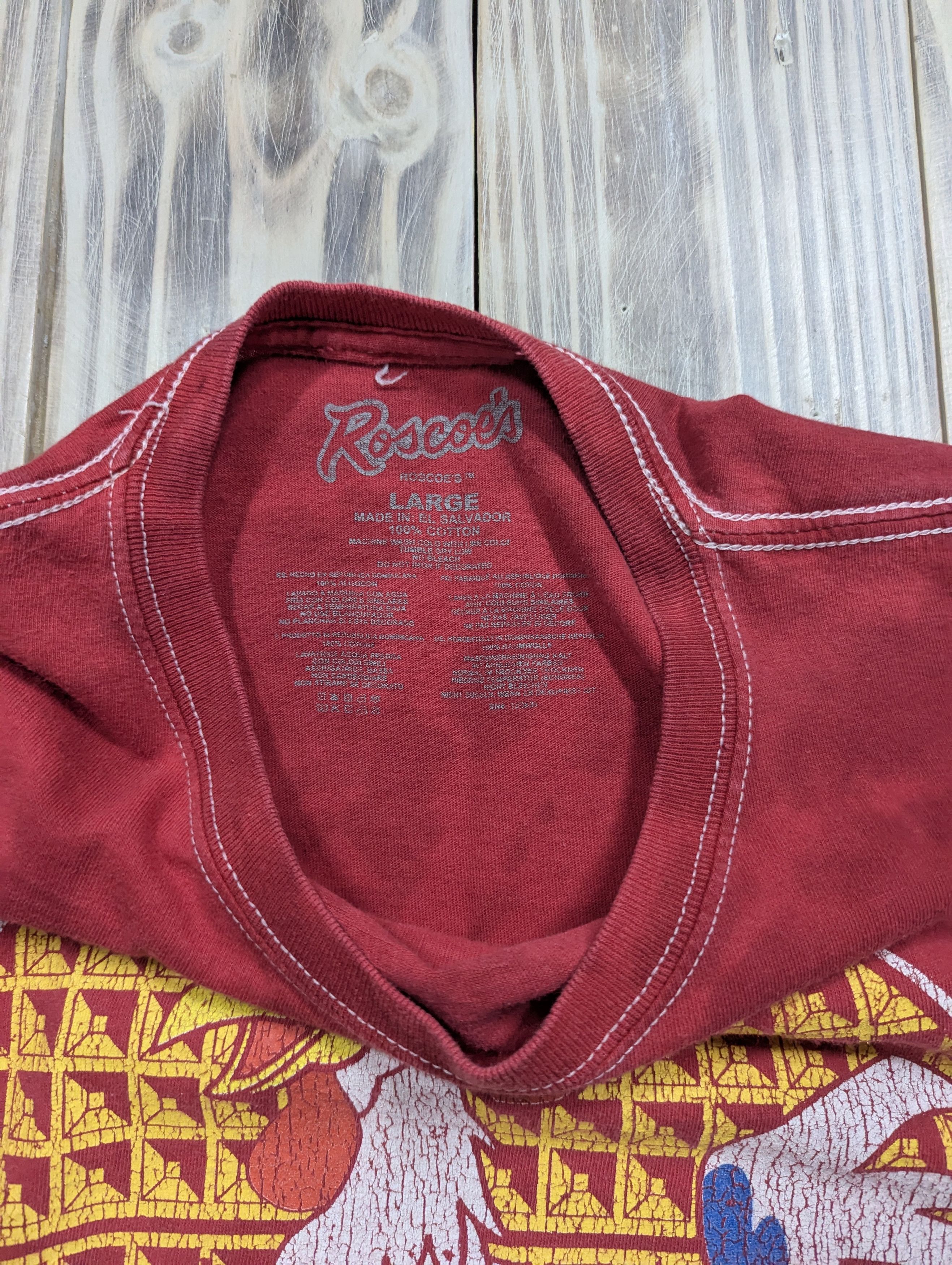 Vintage Roscoe's Chicken and Waffles Merchandise Tie-Dye T-Shirt Size US L / EU 52-54 / 3 - 3 Thumbnail