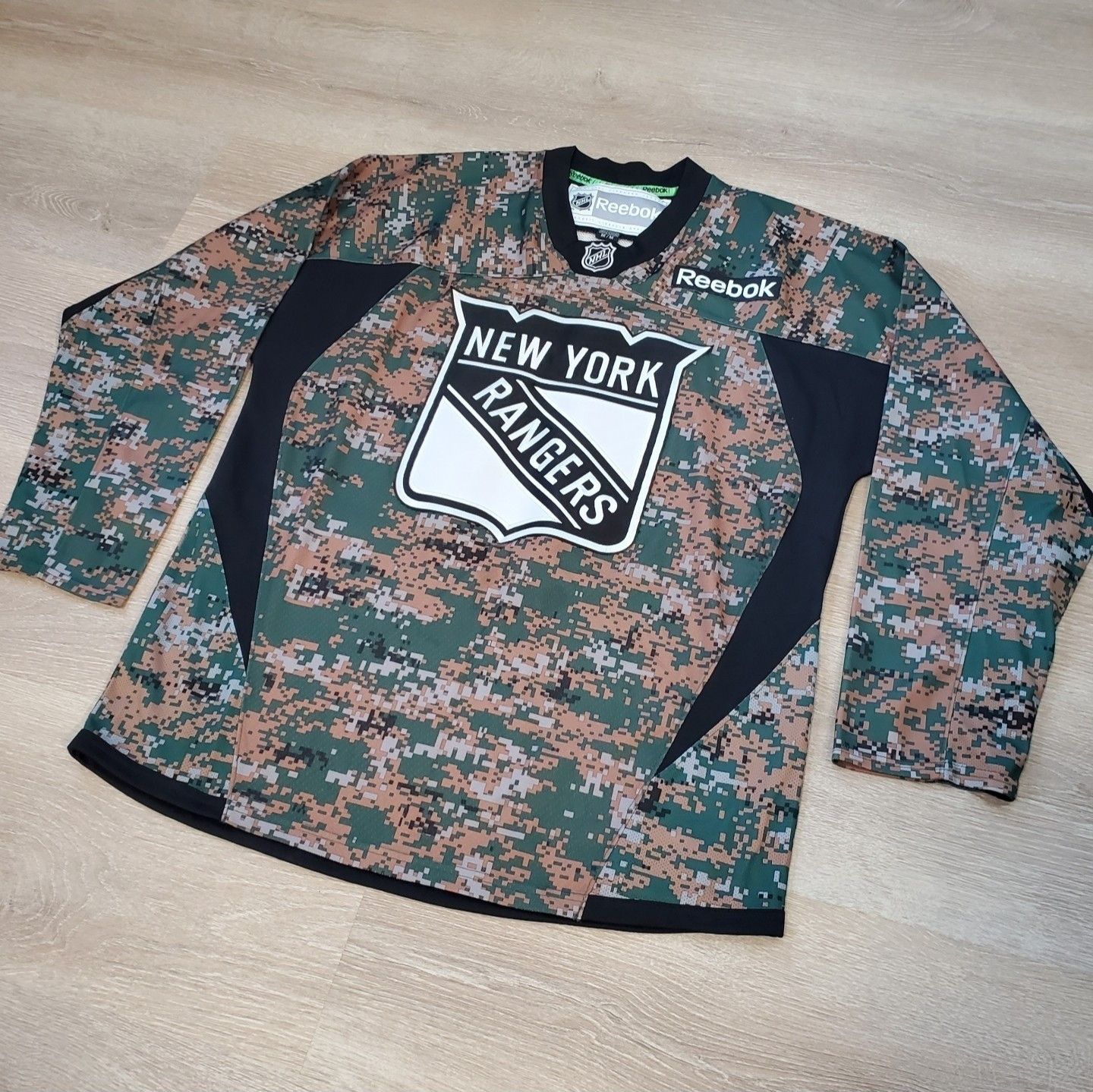 Reebok New York Rangers NHL Reebok Military Camo Vets Day Jersey Size US M / EU 48-50 / 2 - 5 Thumbnail