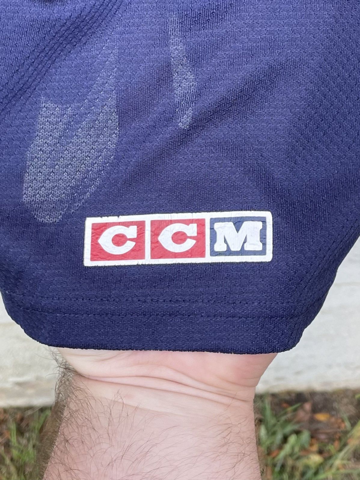 Ccm Vintage 90s CCM blank Hockey Jersey size XL Size US XL / EU 56 / 4 - 4 Thumbnail