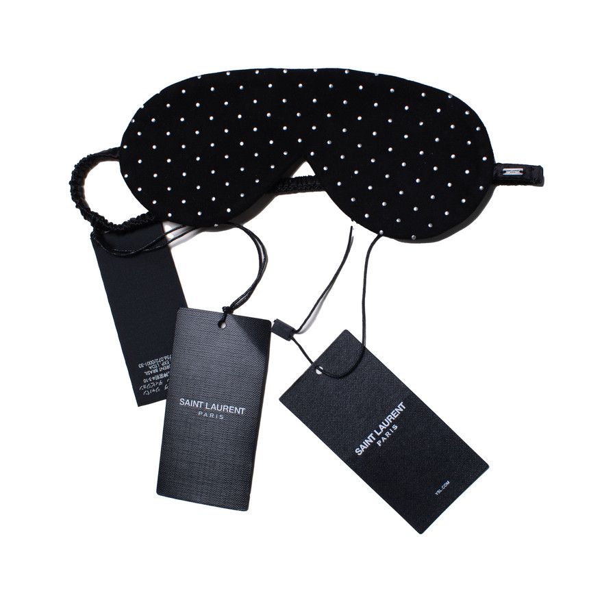 Saint Laurent Paris Saint Laurent, suede sleeping mask with studs Size ONE SIZE - 1 Thumbnail