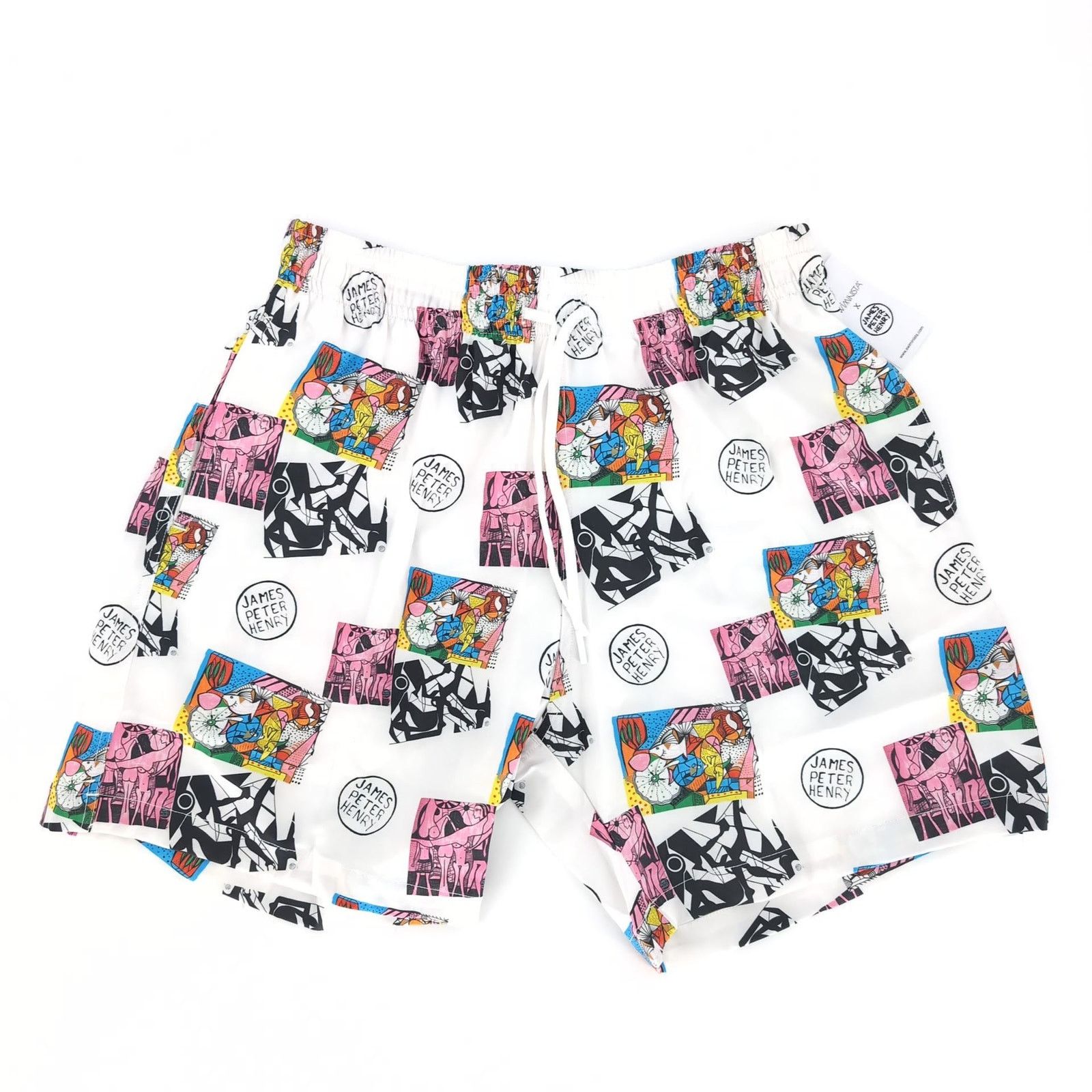 Other NWT​ Swiminista Swim Trunks Mid-Length Board Shorts - Size M Size US 32 / EU 48 - 2 Thumbnail