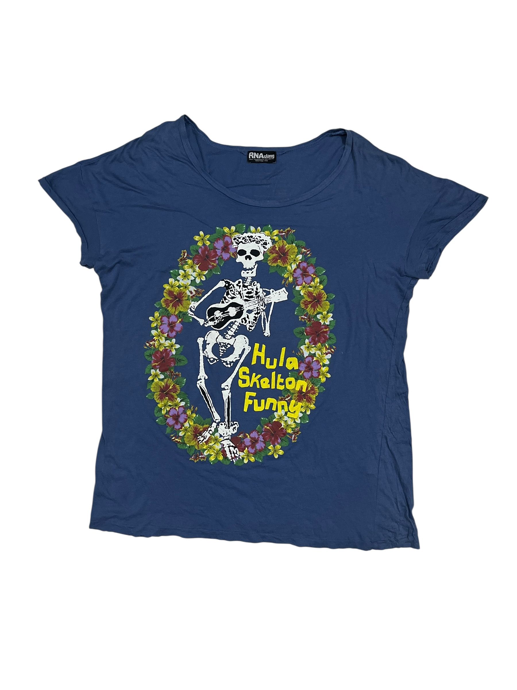 Japanese Brand Vintage RNA Slang Pretty Anarchist Hula Skeleton Funny Size M / US 6-8 / IT 42-44 - 1 Thumbnail