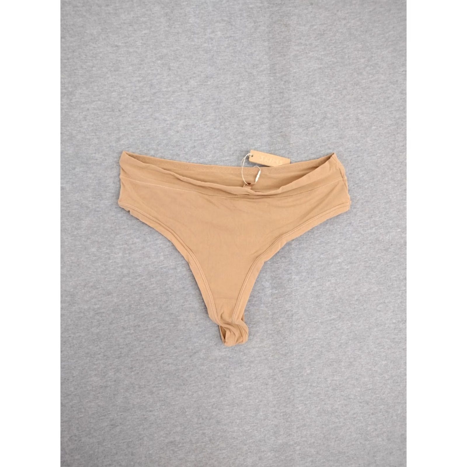SKIMS SKIMS Panties Thong Ochre 2X Plus Size Womens Soft Comfortable Lightweight Stretch Opaque Solid Size 40" / US 18 - 2 Thumbnail