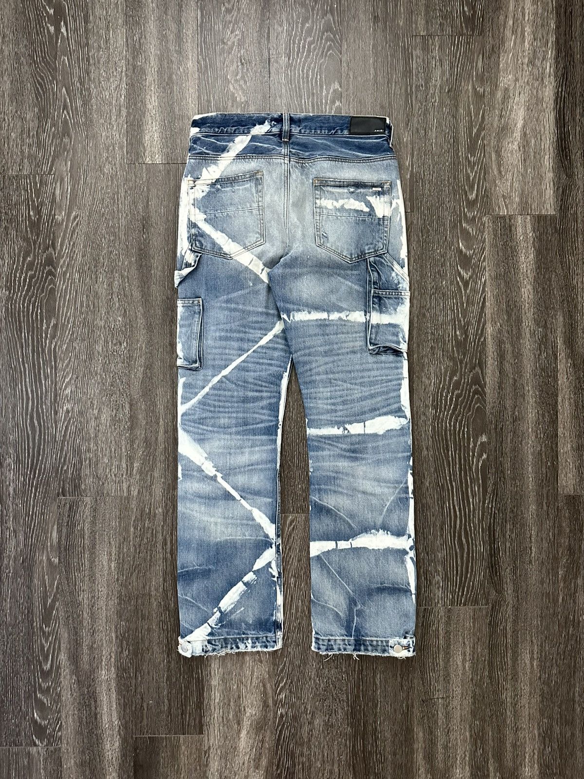 Amiri Clay Indigo Bleached MA Logo Carpenter Jeans 2024