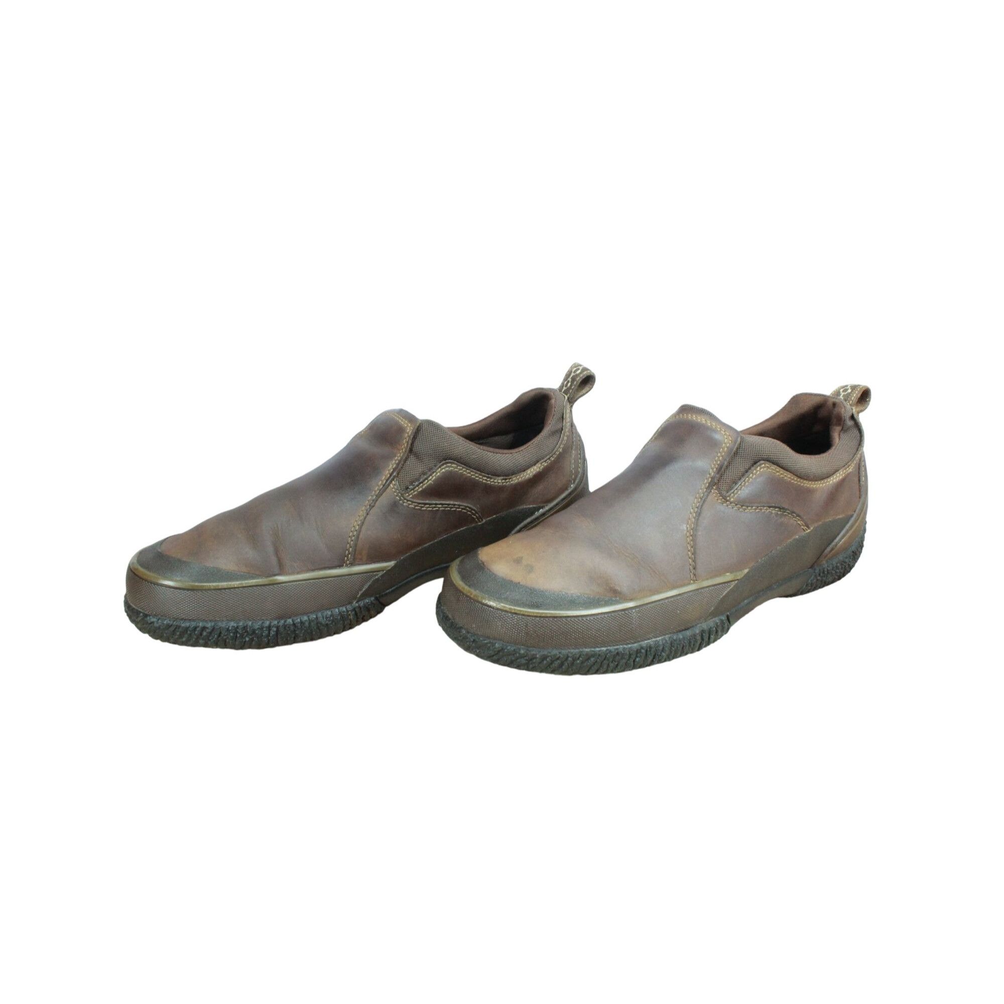 L.L. Bean LL Bean Mens Brown Leather Traverse Slip-on Trail Shoes Size US 11 / EU 44 - 2 Thumbnail