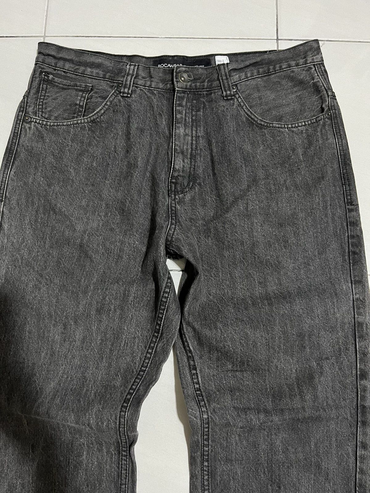 JNCO × Rocawear Vintage Y2K Rocawear Baggy Spellout Jnco Style Jeans Size US 38 / EU 54 - 8 Thumbnail