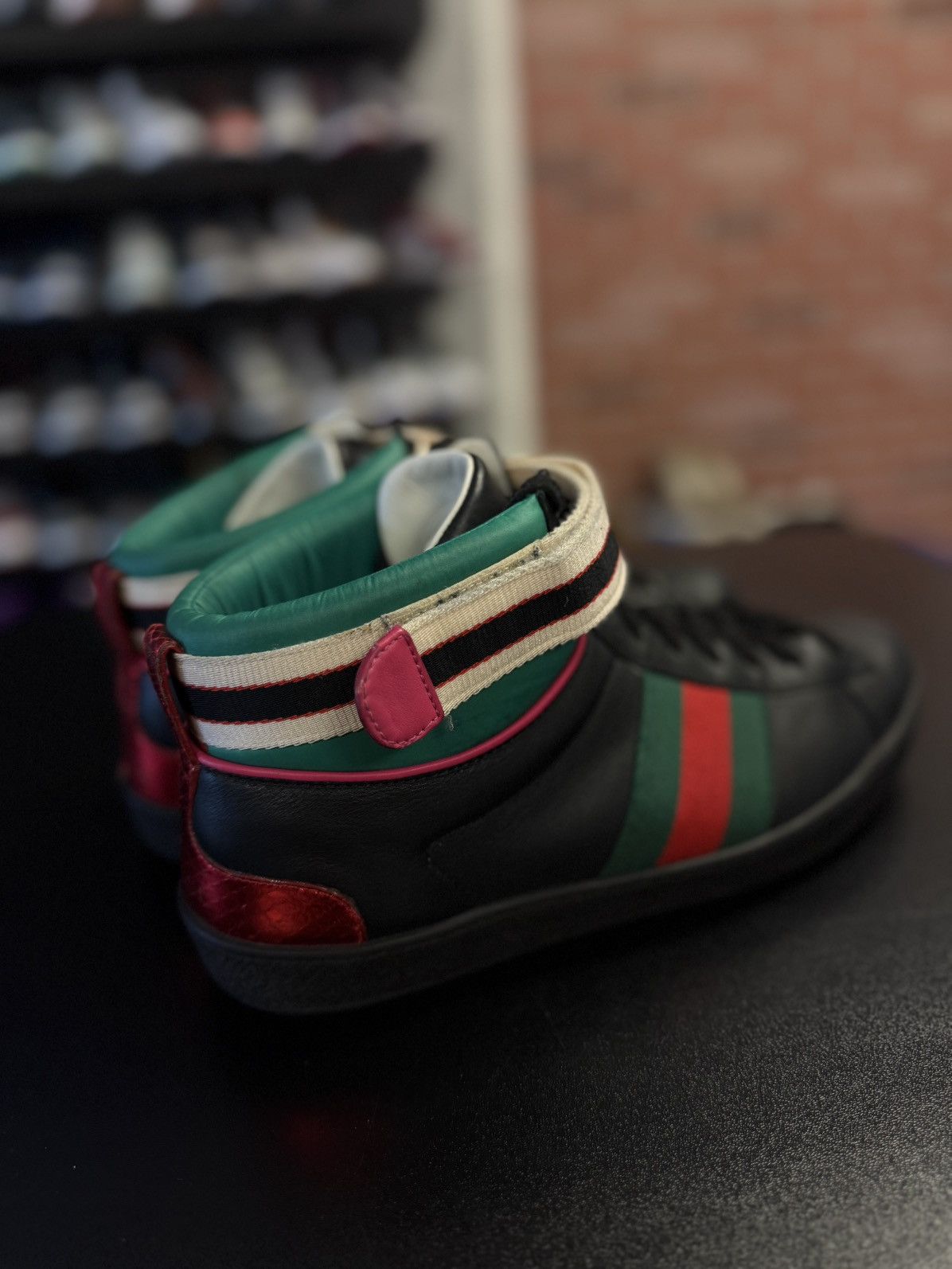 Gucci Gucci Mid Top Sneaker W Strap Size 8G/8.5US Size US 8.5 / EU 41-42 - 7 Thumbnail