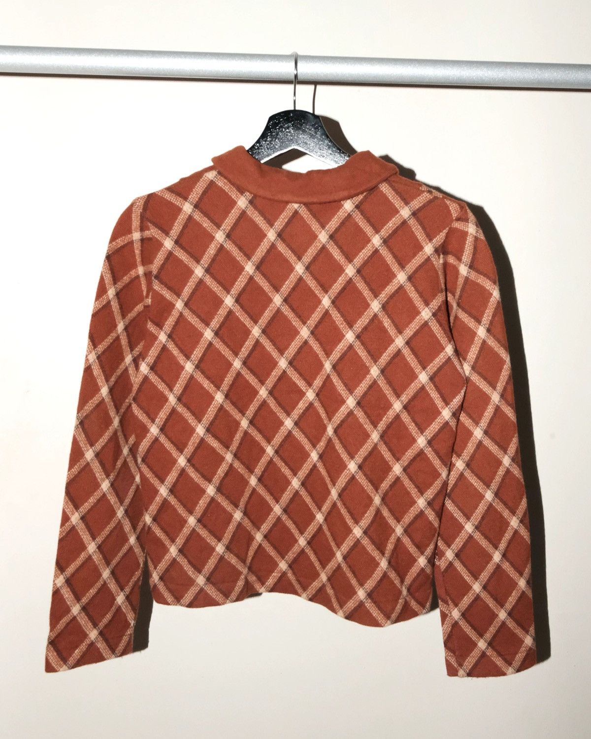 Tricot Comme des Garcons tricot COMME des GARCONS PATCH PLAID WOOL JACKET Size M / US 6-8 / IT 42-44 - 5 Thumbnail