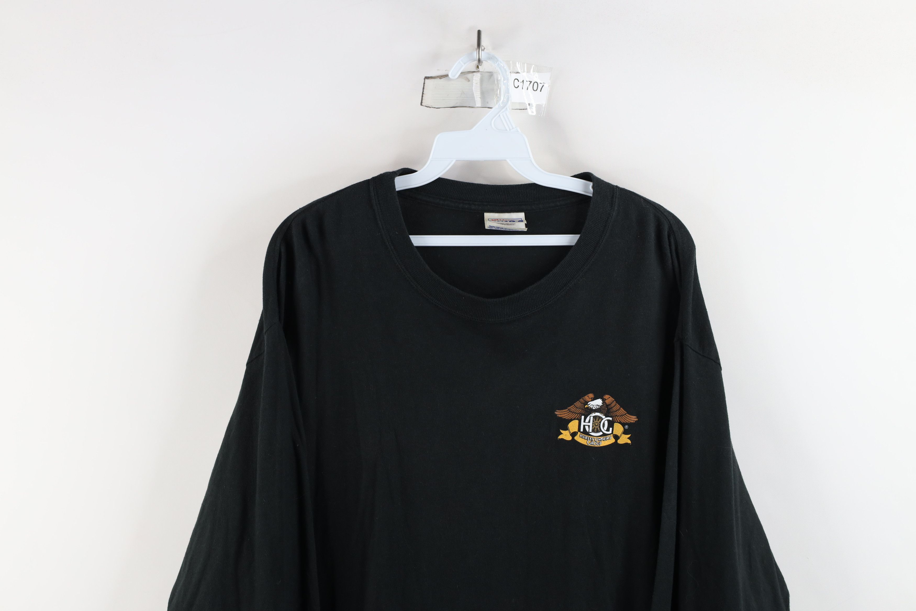 Harley Davidson × Vintage Vintage 90s Harley Davidson Hog Harley Owners Group T-Shirt Size US L / EU 52-54 / 3 - 2 Thumbnail