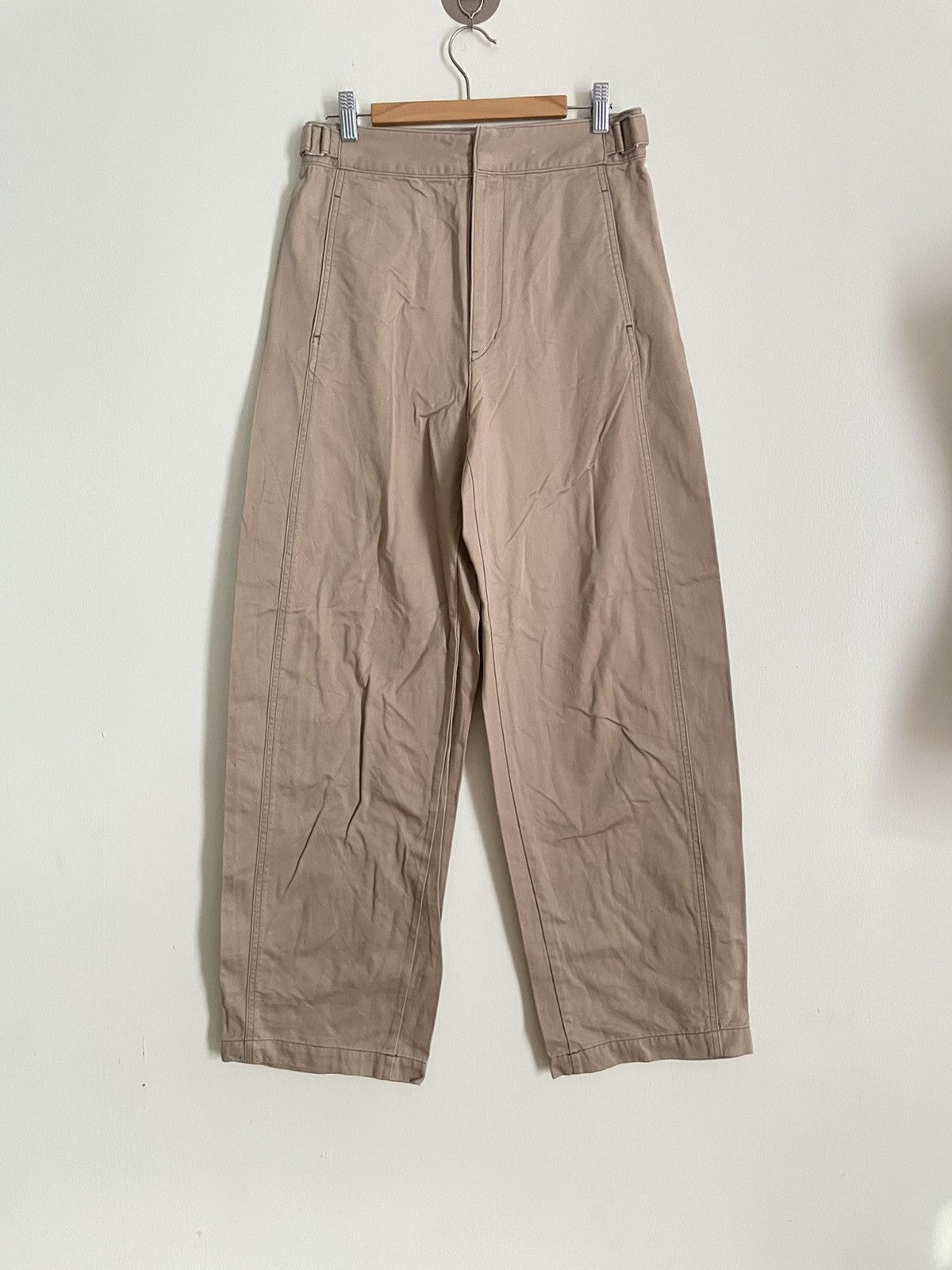 image of Lemaire x Uniqlo U Wide Fit Pants in Brown, Women's (Size 30)