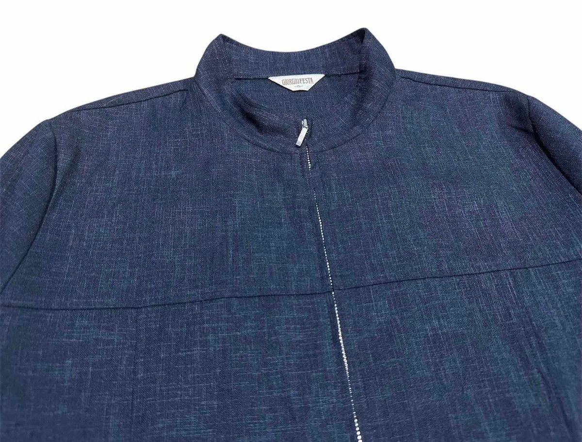 Japanese Brand 🔥Vintage Giorgio Festa Zip Shirt 3/4 Sleeve Japanese Style Size US L / EU 52-54 / 3 - 9 Thumbnail