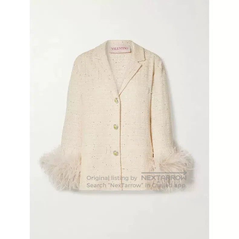 Valentino Valentino Feather blazer Size S / US 4 / IT 40 - 6 Thumbnail