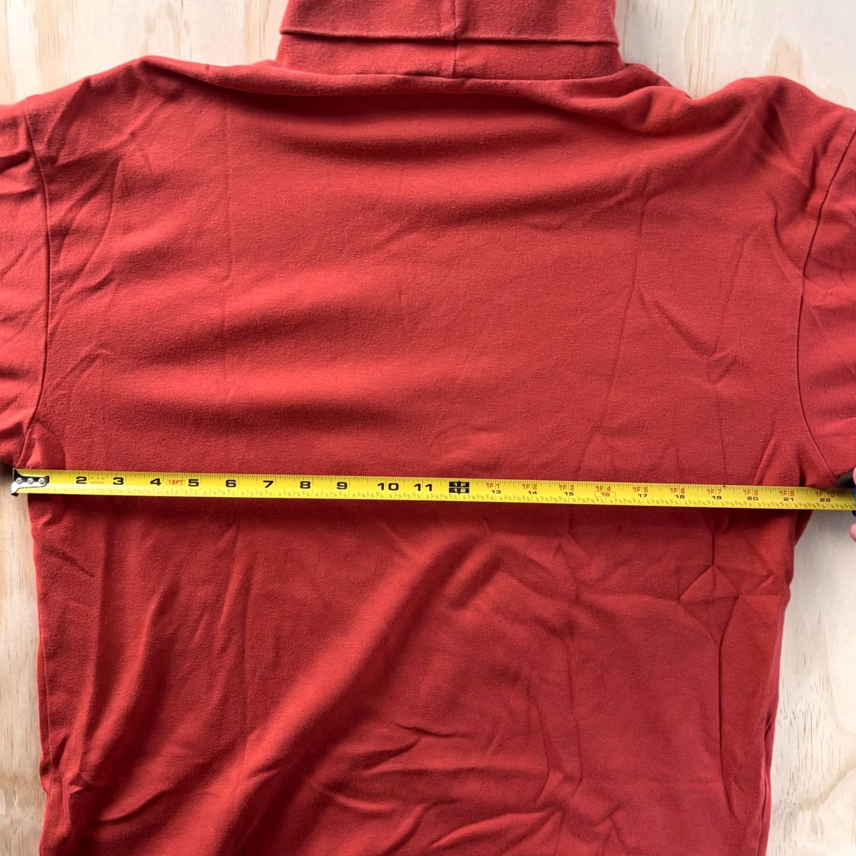 Gap VINTAGE Gap Shirt Mens Large Red Turtleneck Long Sleeve Solid Basic Casual Top Pullover Size US L / EU 52-54 / 3 - 4 Thumbnail