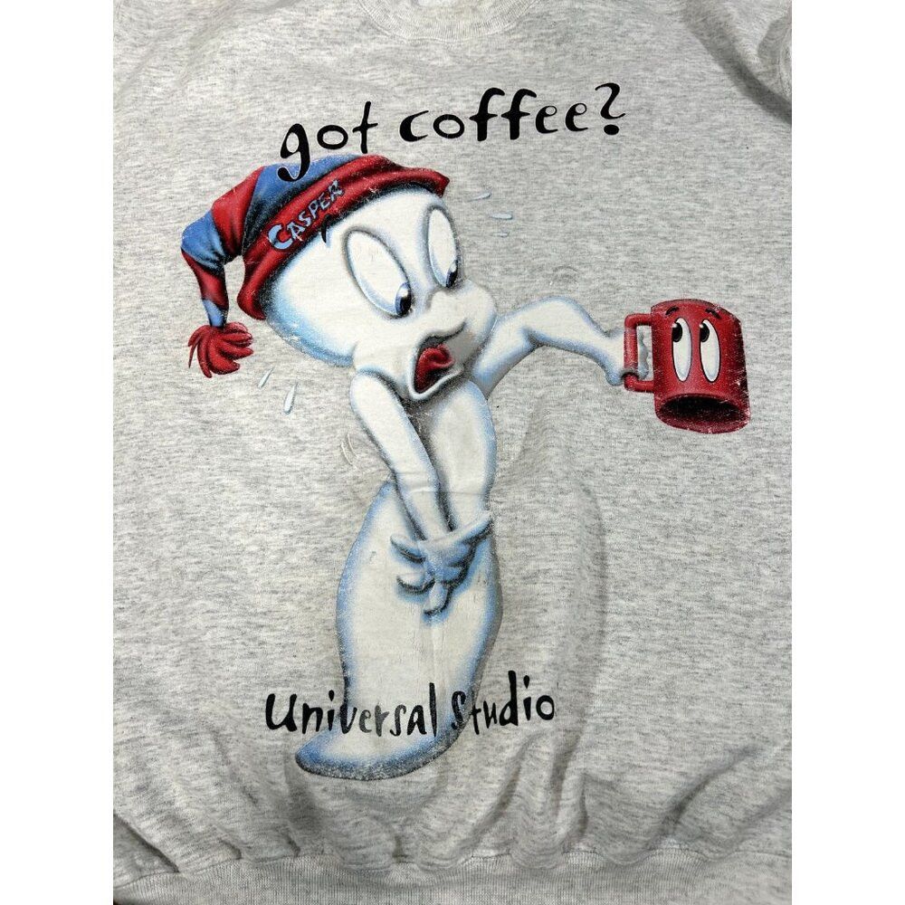 Universal Studios Vintage 90s Caspar Universal Studios Character Crewneck Swe Size US M / EU 48-50 / 2 - 5 Thumbnail