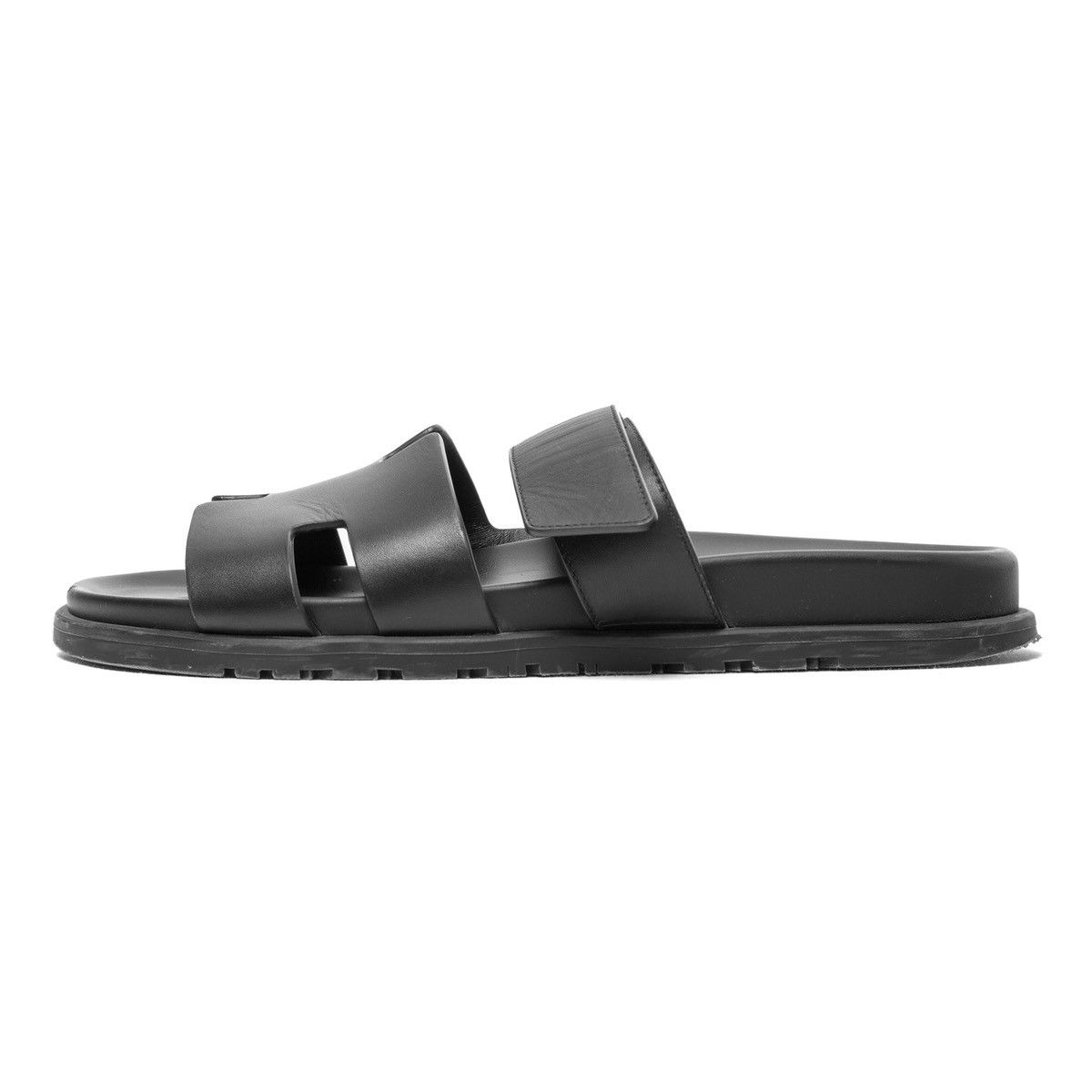 Hermes Chypre Sandal Calfskin Black Size US 9 / EU 42 - 3 Thumbnail