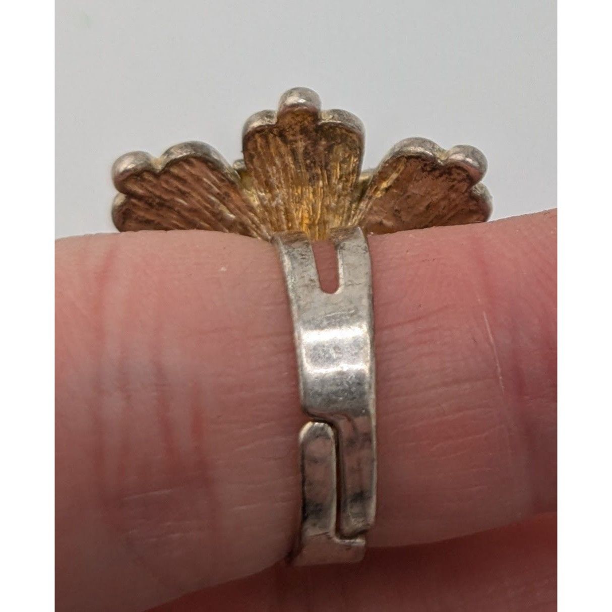 Other Vintage Cottagecore Flower Ring With Faux Pearl & Turquoise Size ONE SIZE - 7 Thumbnail