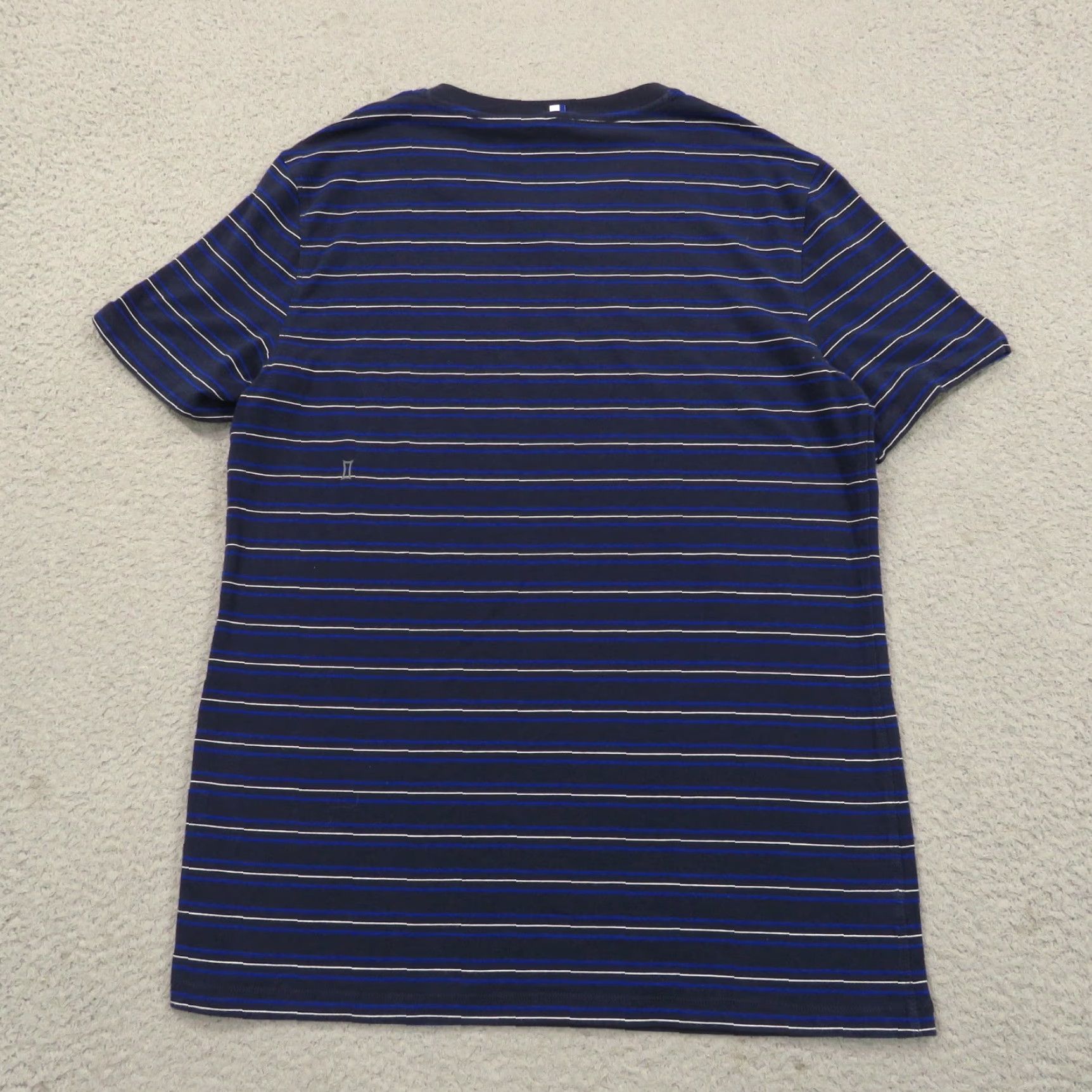 Vintage Kit & Ace Shirt Men Medium Navy Blue White Striped Pima Modal Stretch V Neck Tee Size US M / EU 48-50 / 2 - 5 Thumbnail