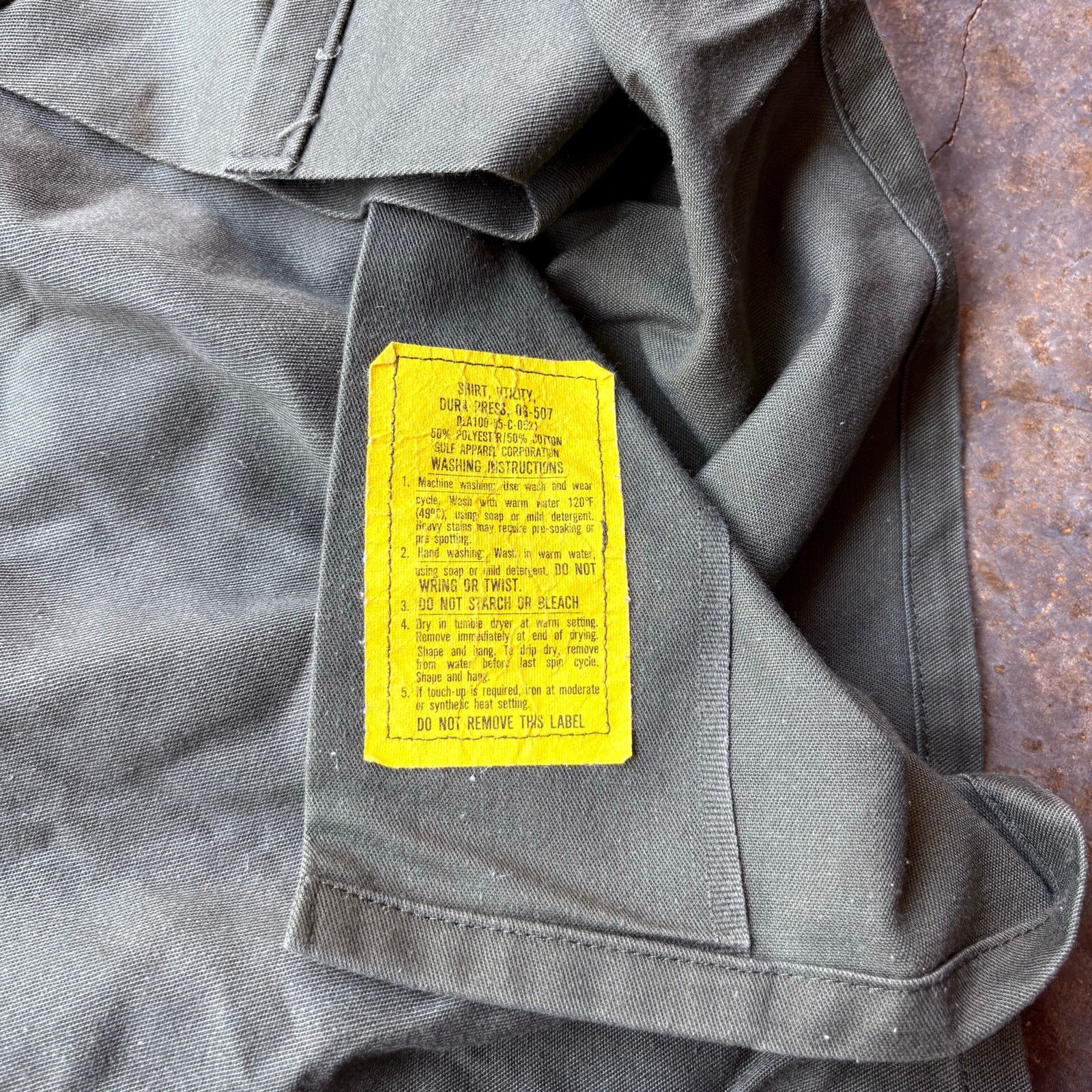 Vintage Vintage 60's OG-507 US Military Vietnam Shirt Size US L / EU 52-54 / 3 - 6 Thumbnail