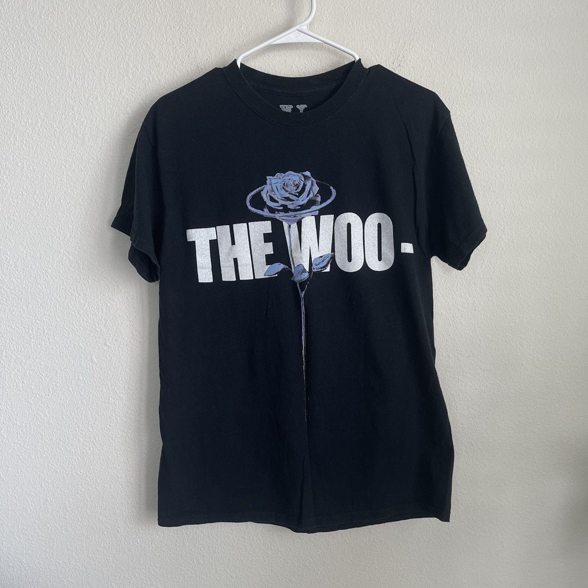 Vlone high quality x Pop Smoke The Woo Rose T-Shirt