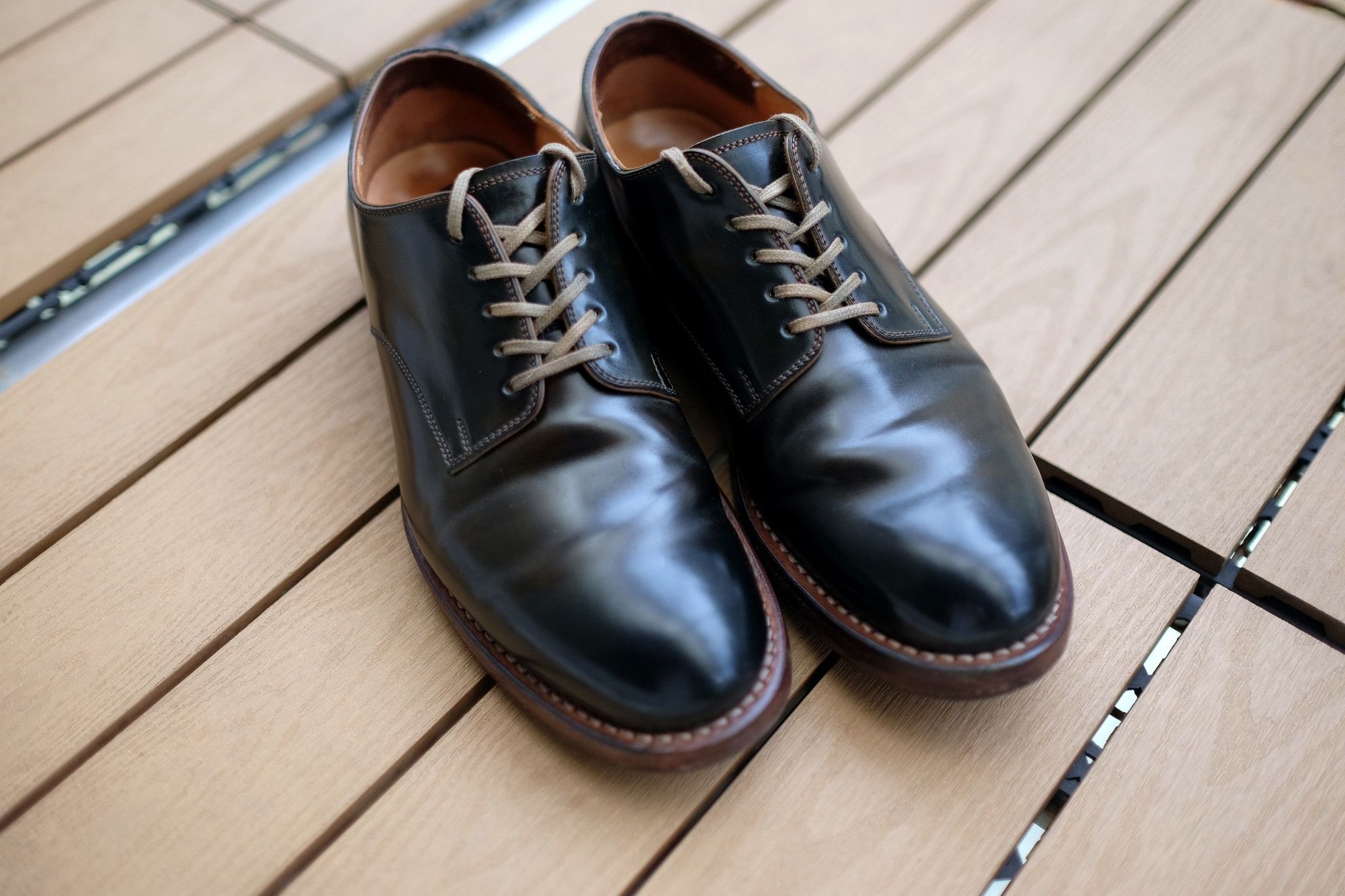 Other LEATHER ARTS & CRAFTS MOTO PLAIN TOE SHOES(Cordovan leather) Size US 4 / IT 34 - 2 Thumbnail