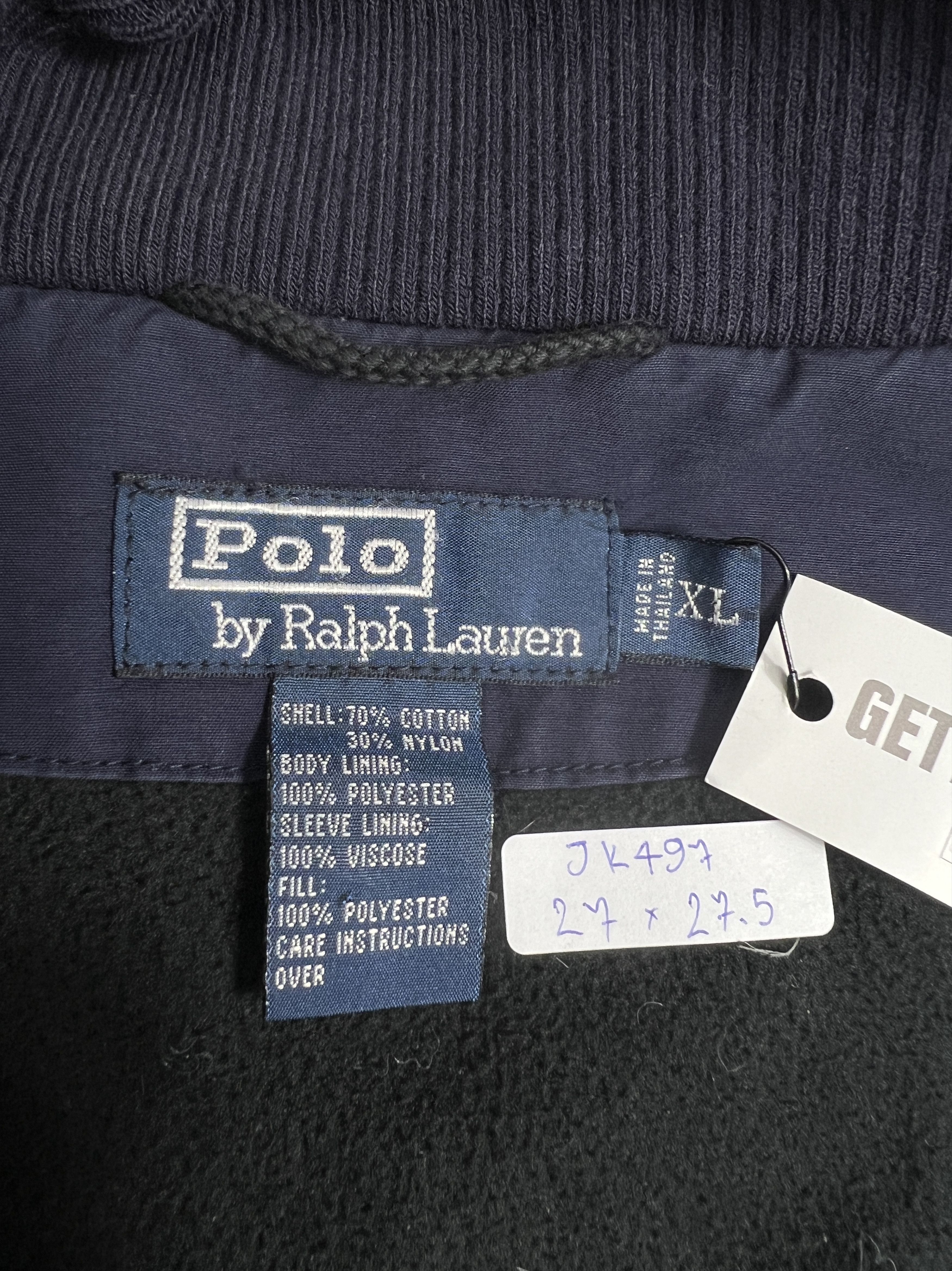 Polo Ralph Lauren × Vintage Vintage Polo Ralph Lauren Fleece Lined Bomber (XL) JK497 Size US XL / EU 56 / 4 - 5 Thumbnail