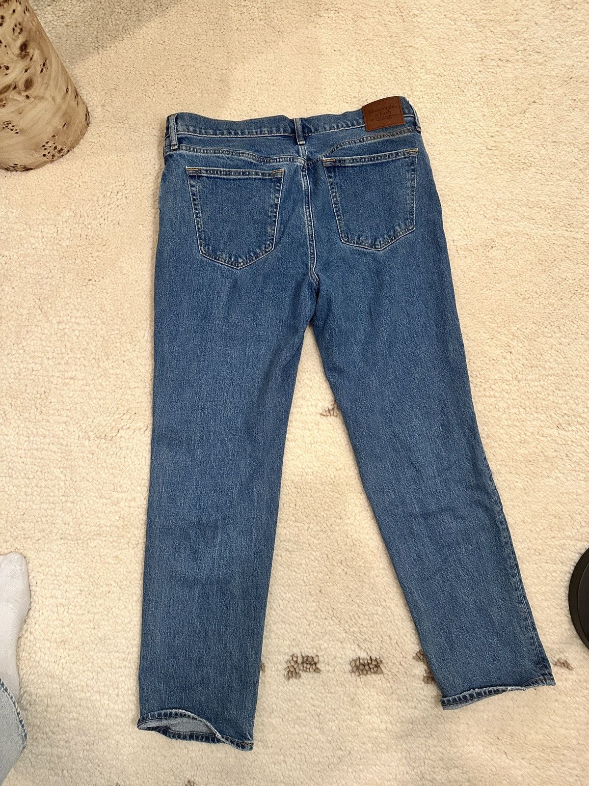 Abercrombie & Fitch Abercrombie Vintage Stretch Straight Jeans Size US 34 / EU 50 - 3 Thumbnail