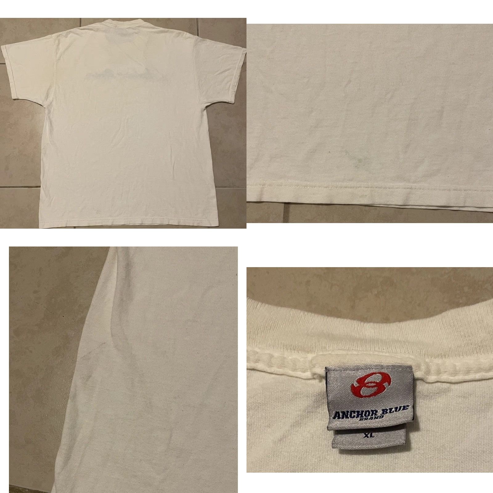 Quiksilver VINTAGE Anchor Blue Faded Shirt XL Surf Skate Grunge Billabong OP Graffiti 90s Y2K Nike? Size US XL / EU 56 / 4 - 8 Thumbnail